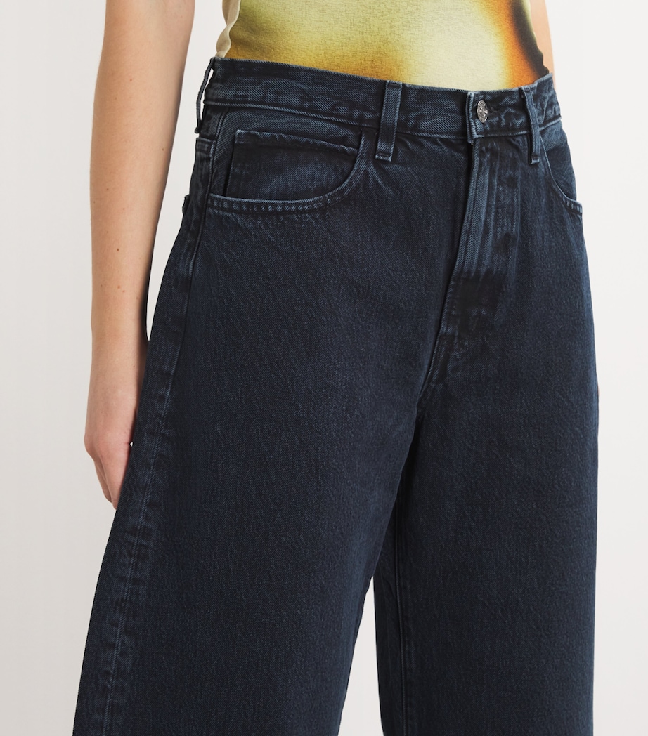 FRAME Womens The Bubble Jeans Dorado Image 6