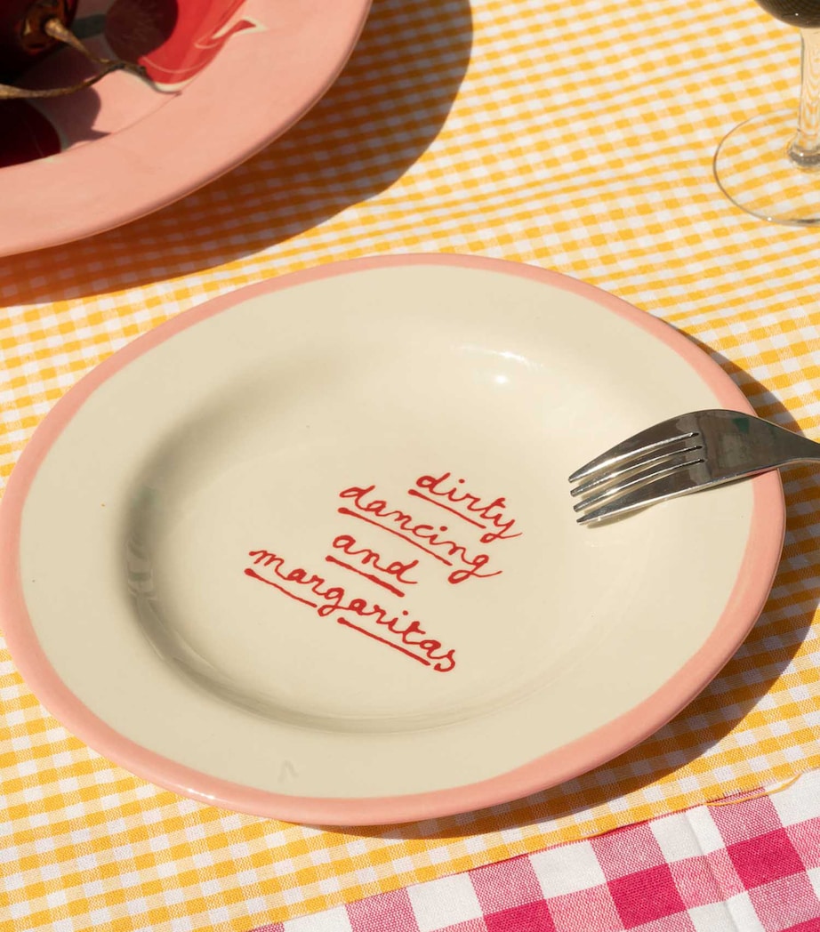 Dirty Dancing and Margaritas Plate (22cm) PINK AND RED Image 5