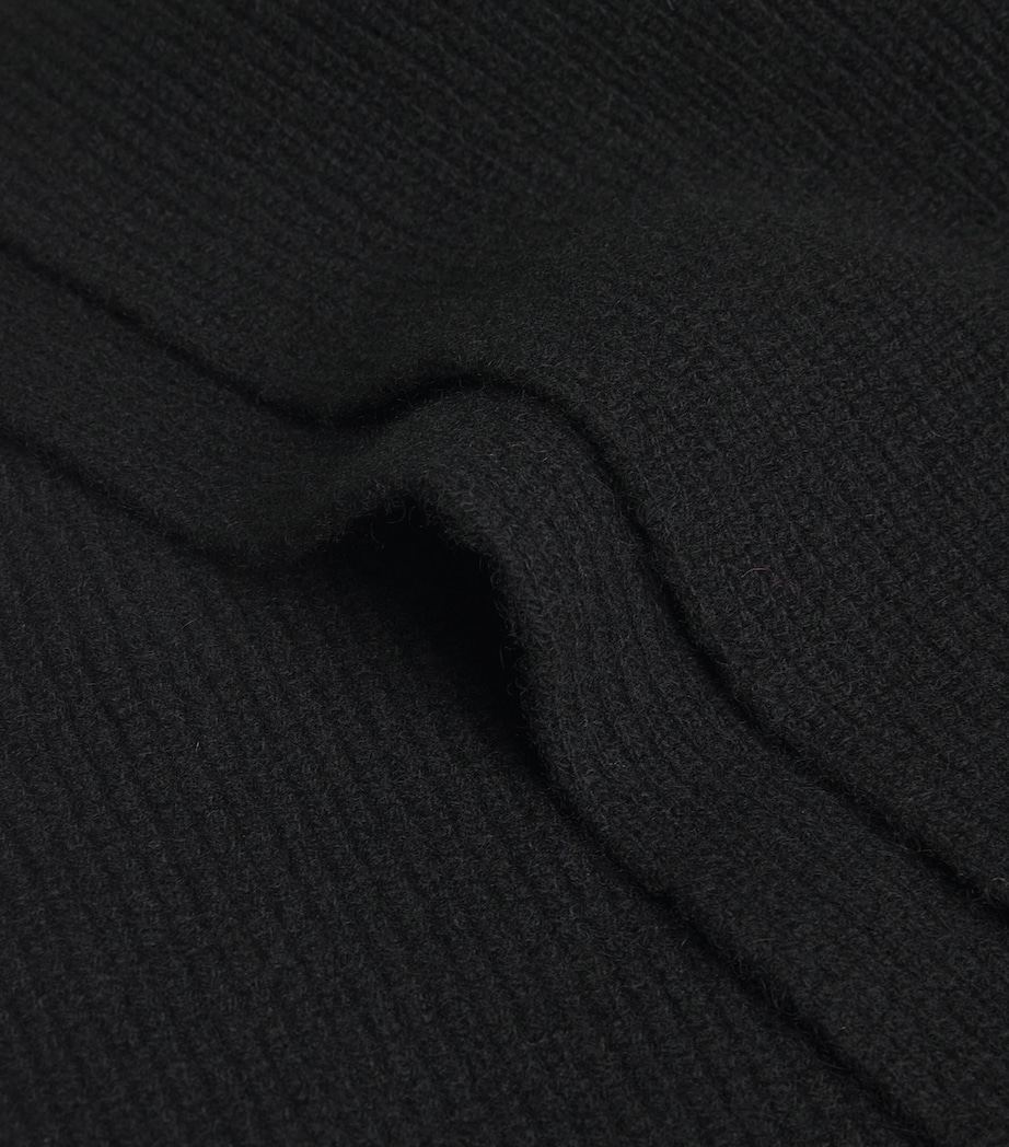 Cashmere Scarf BKAA BLACK Image 5