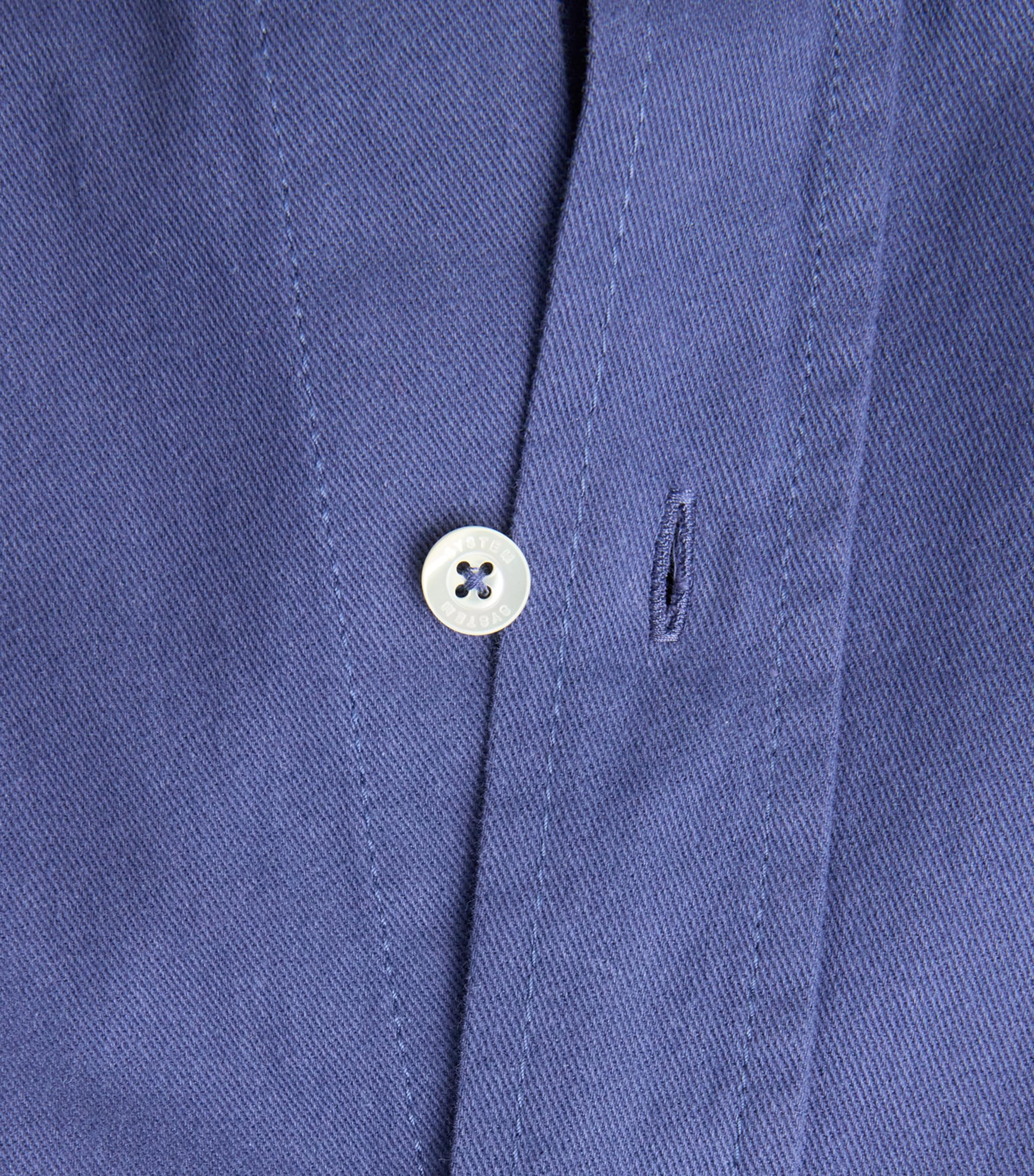 System Mens Cotton Printed Logo Shirt Purple Blue Image 6