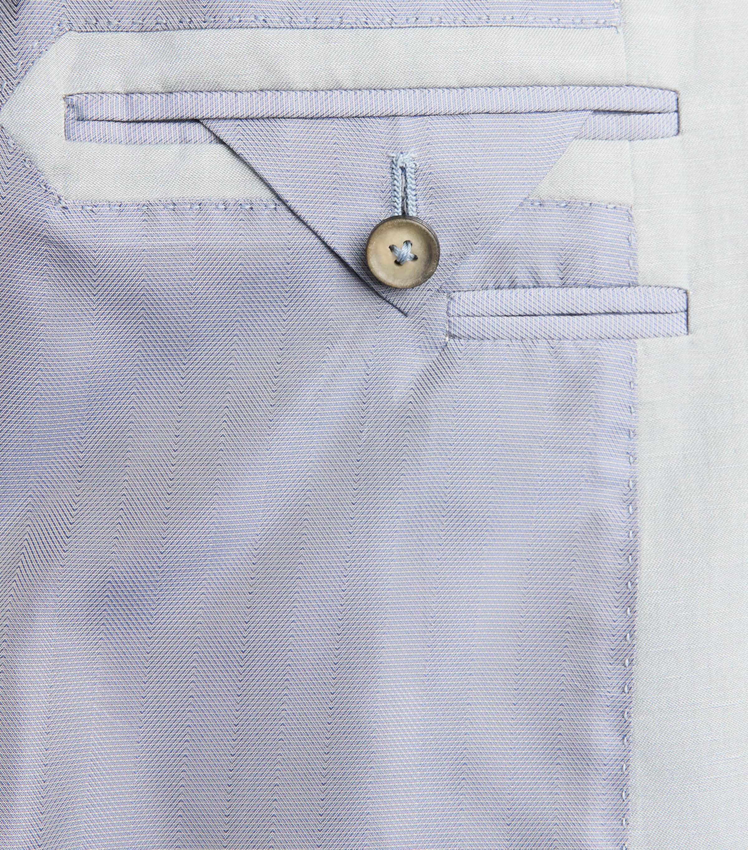 Canali Mens Linen-Silk 2-Piece Suit Image 6