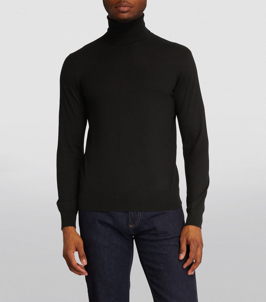 Cashmere Rollneck Sweater BLACK Image 3