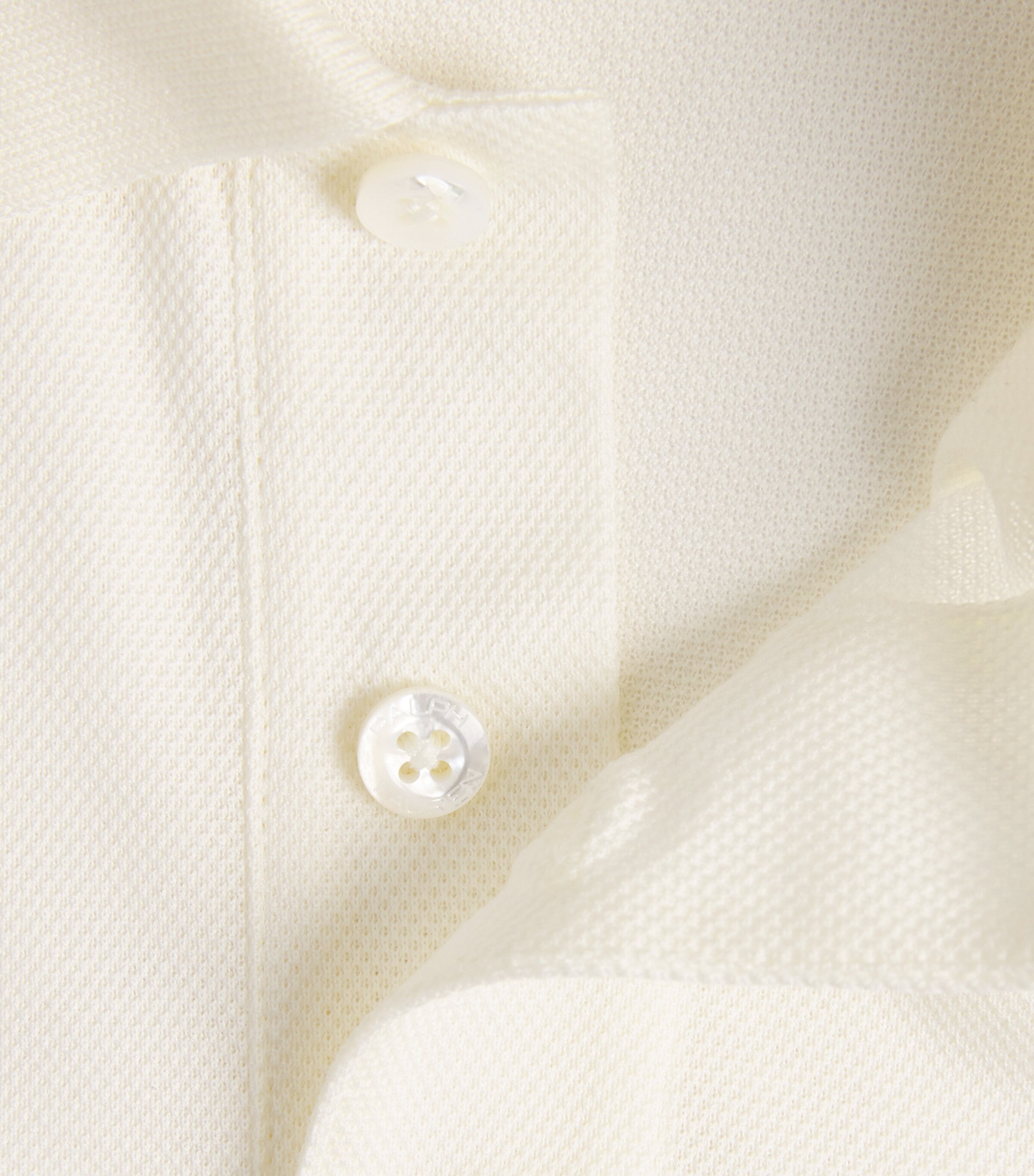Ralph Lauren Purple Label Mens Cotton Logo Polo Shirt Cream Image 6