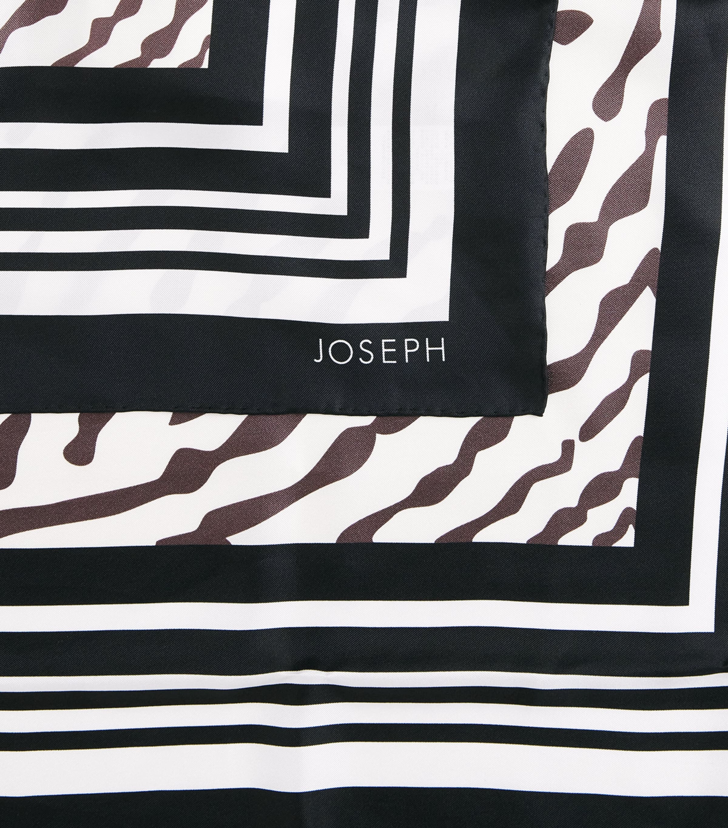 Large Silk Saff Scarf WAX/COCOA Image 4