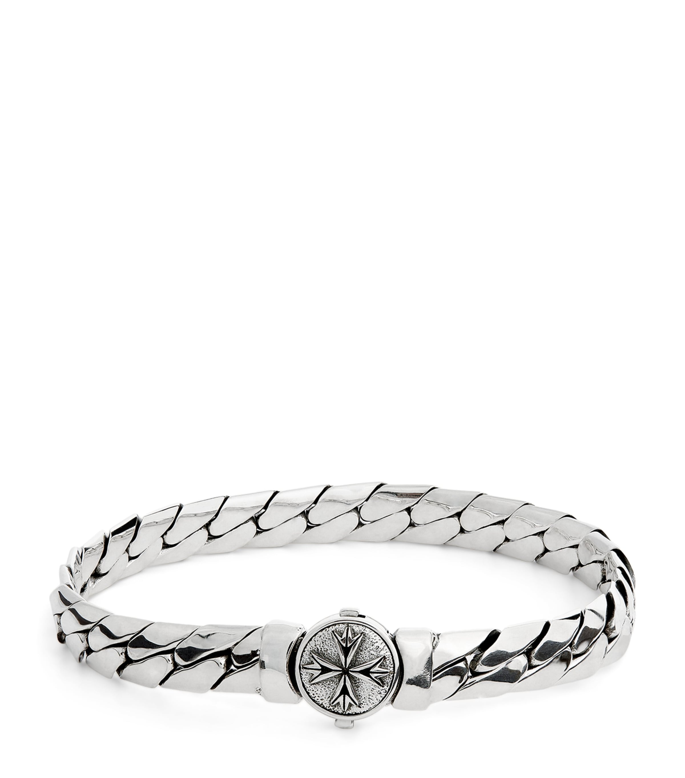 Sterling Silver Herringbone Chain Bracelet SILVER Image 1