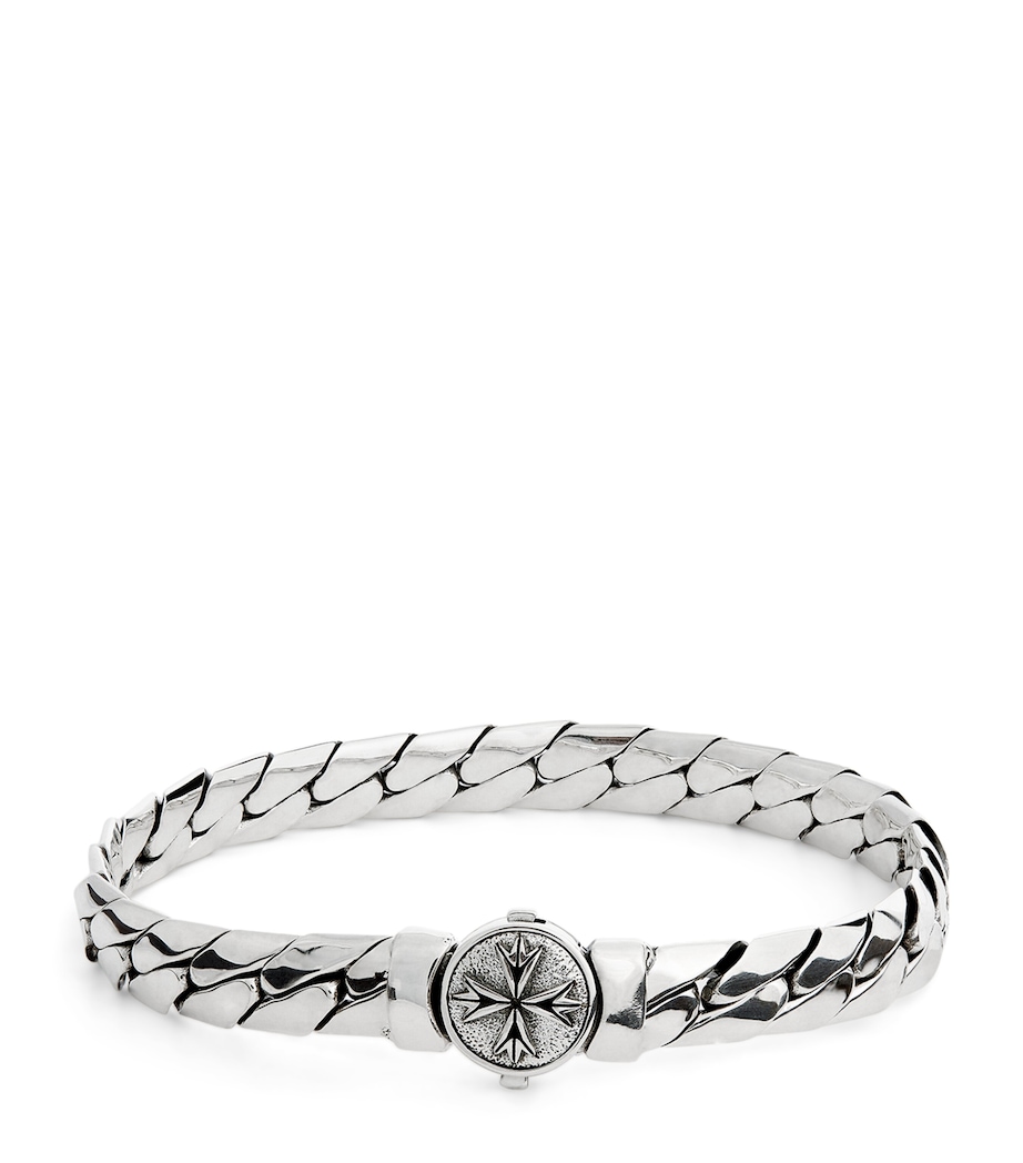 Sterling Silver Herringbone Chain Bracelet SILVER Image 1