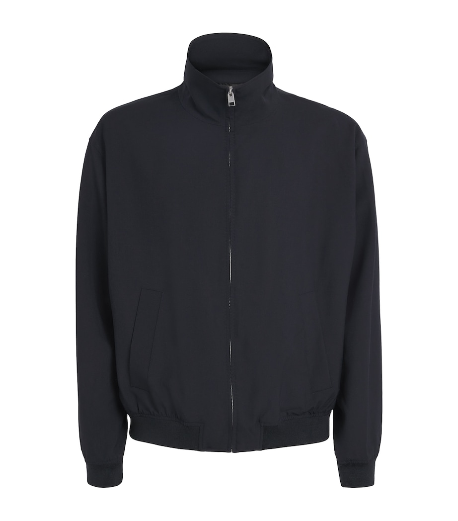 Wool Zip-Up Jacket DK NAVY Image 1
