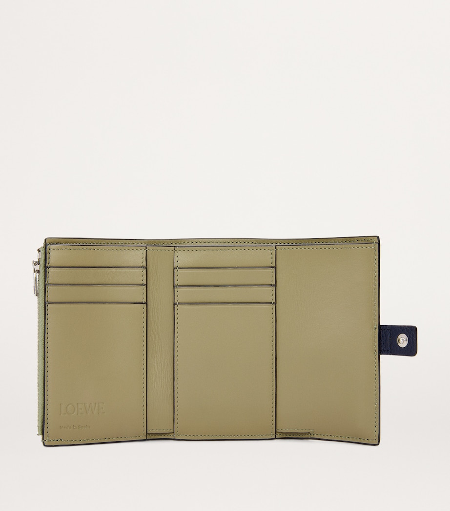 Small Calfskin Vertical Wallet ABYSS BLUE/OLIVE/DAR Image 2