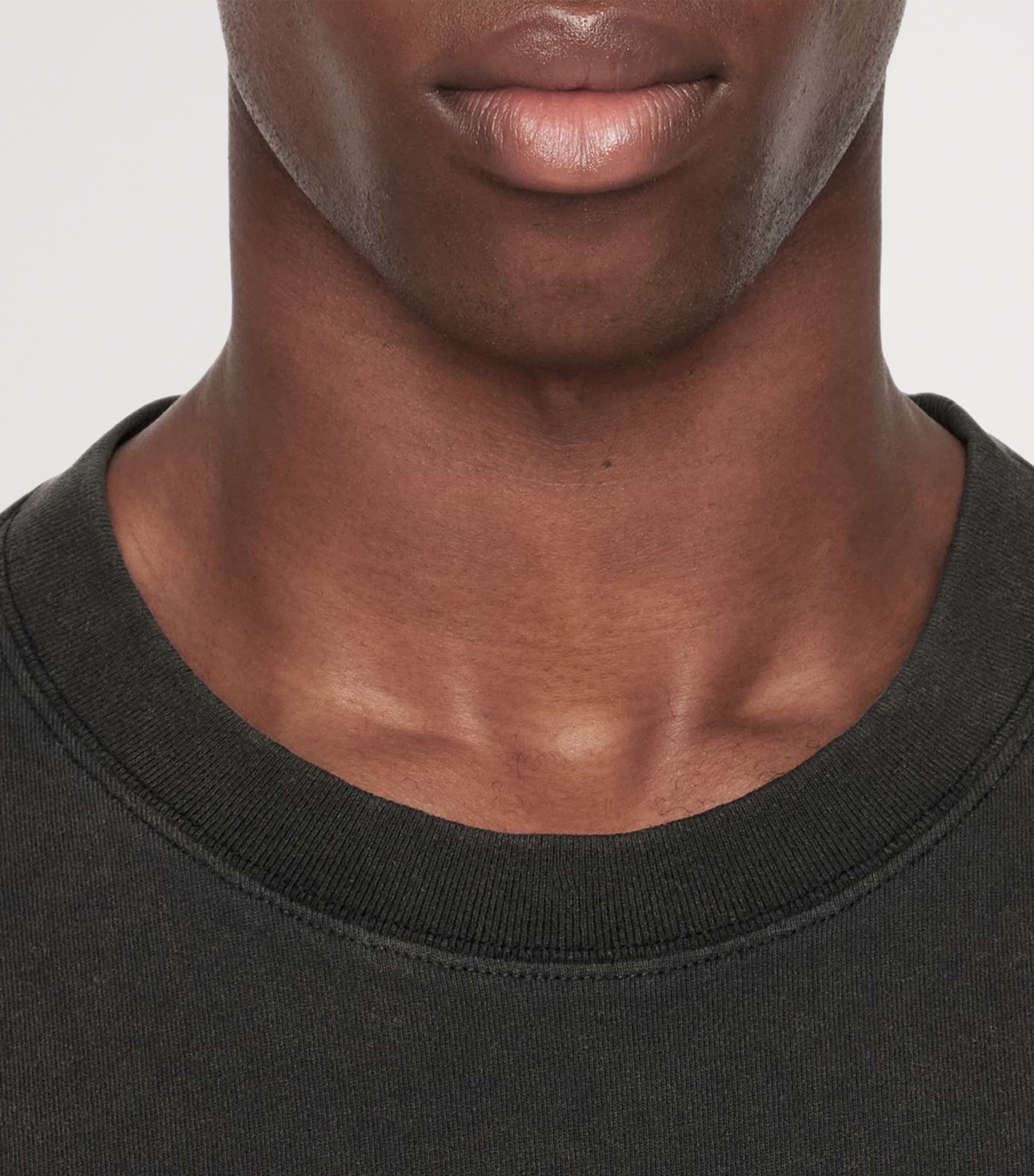 AllSaints Mens Organic Cotton Battles T-Shirt Washed Black Image 5