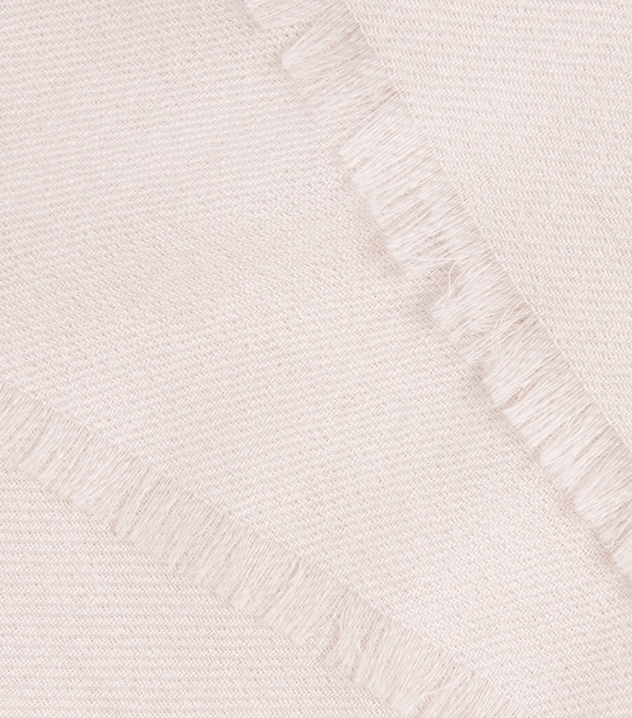 Agnona Cashmere Scarf Beige Greige Image 4