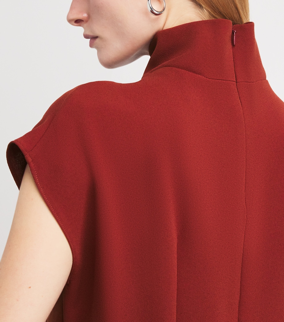 Sleeveless Tulip Blouse CARMINE Image 6