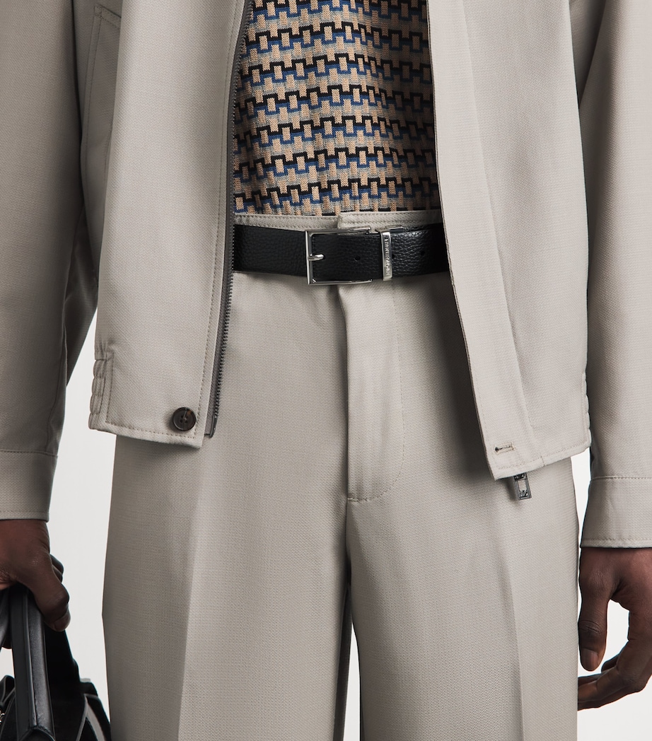 Emporio Armani Grained Leather Belt Image 2
