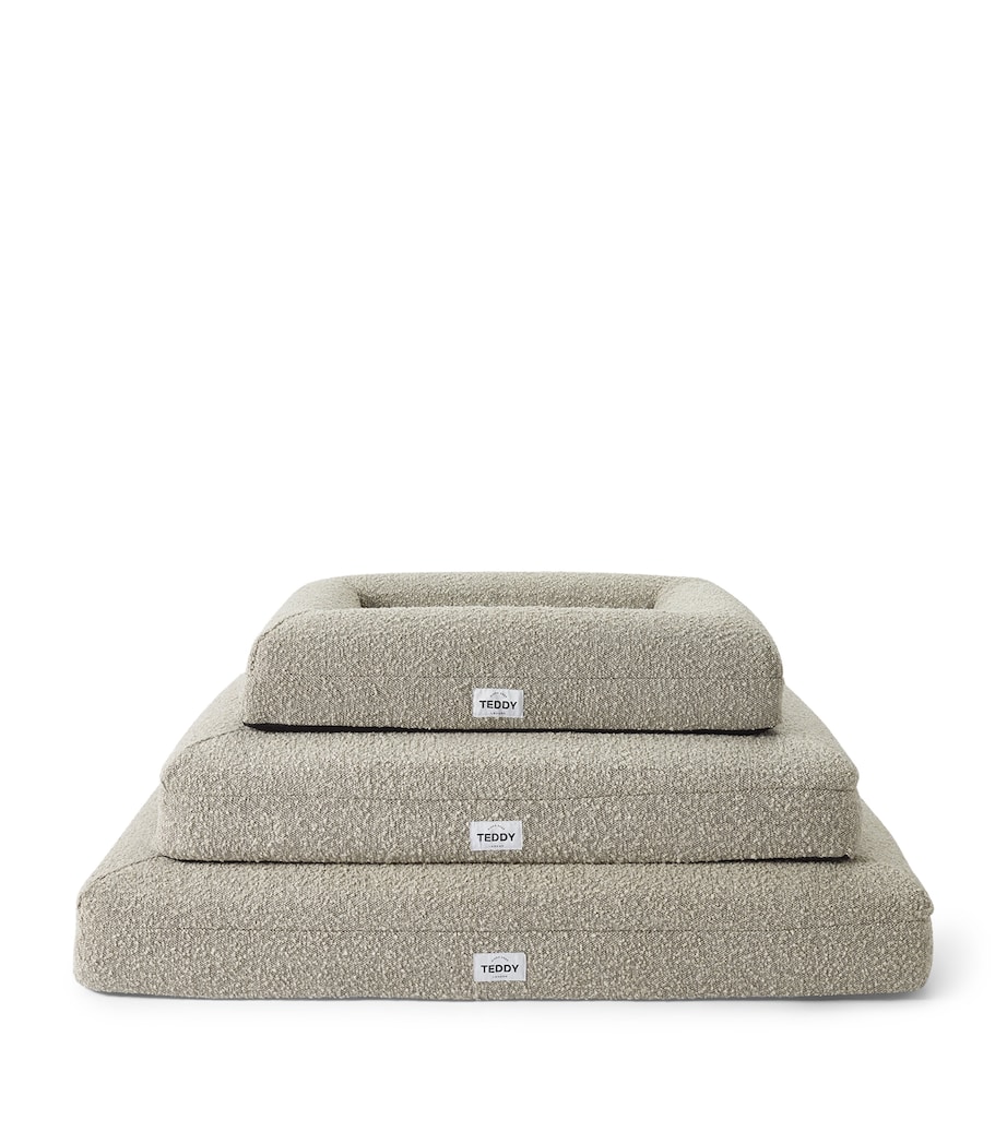 Large Bouclé Dog Bed Cover GREY Image 2