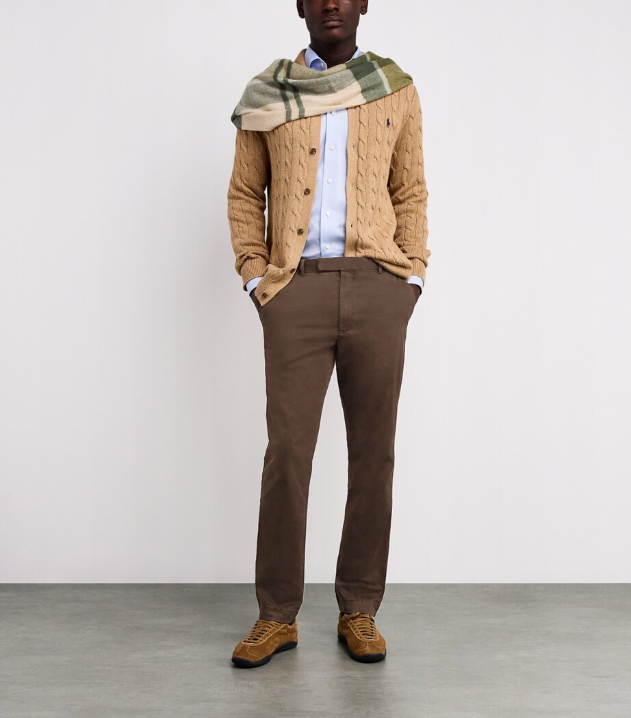 Stretch-Cotton Sateen Slim Jarrett Trousers DARK BROWN Image 2