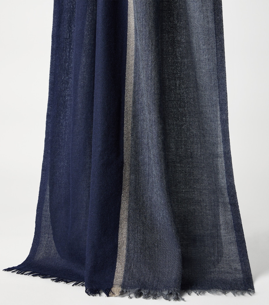 Cashmere-Silk Colour-Block Scarf CU929 Image 2