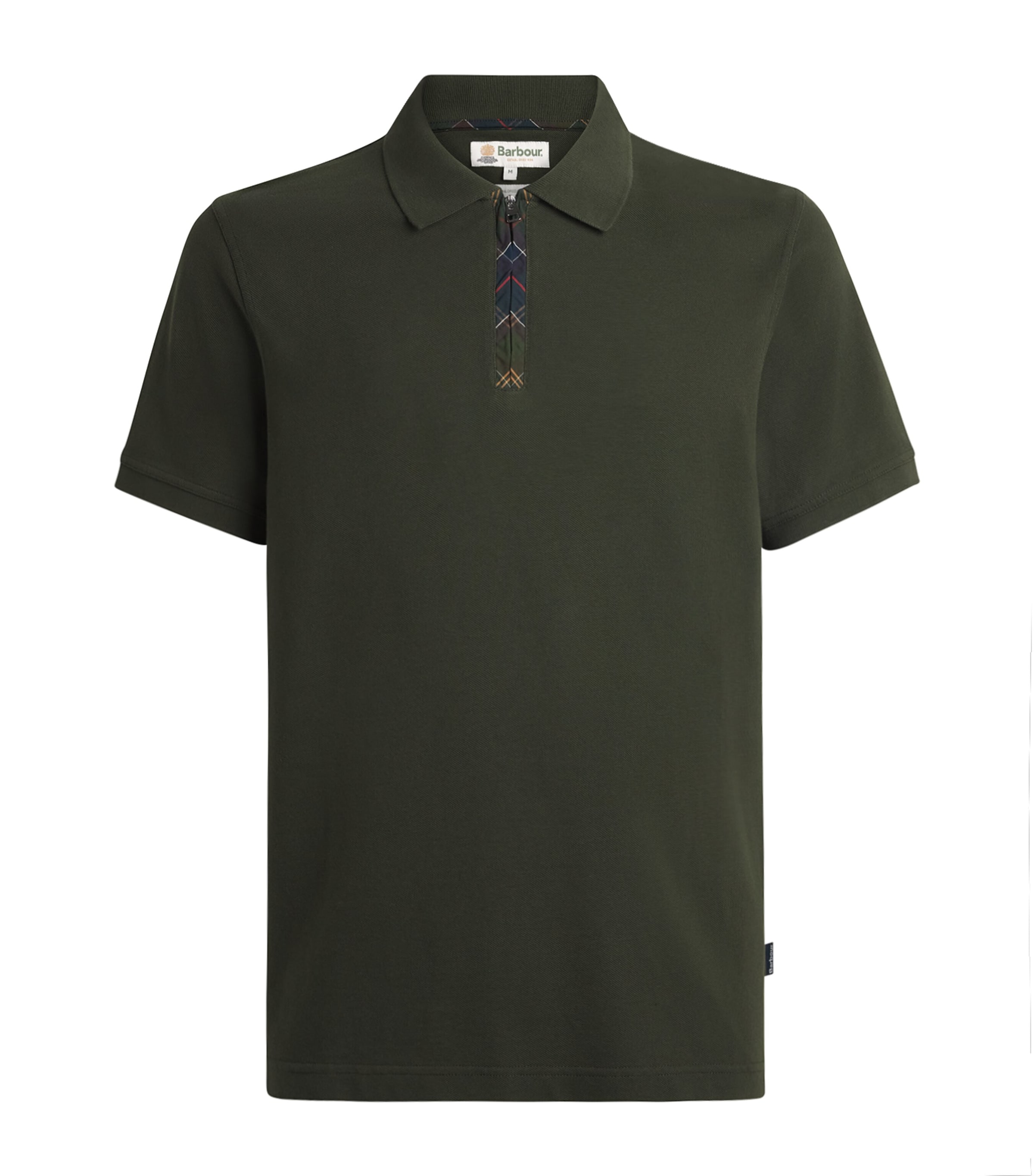 Barbour Mens Cotton Stately Polo Shirt Sage Image 1