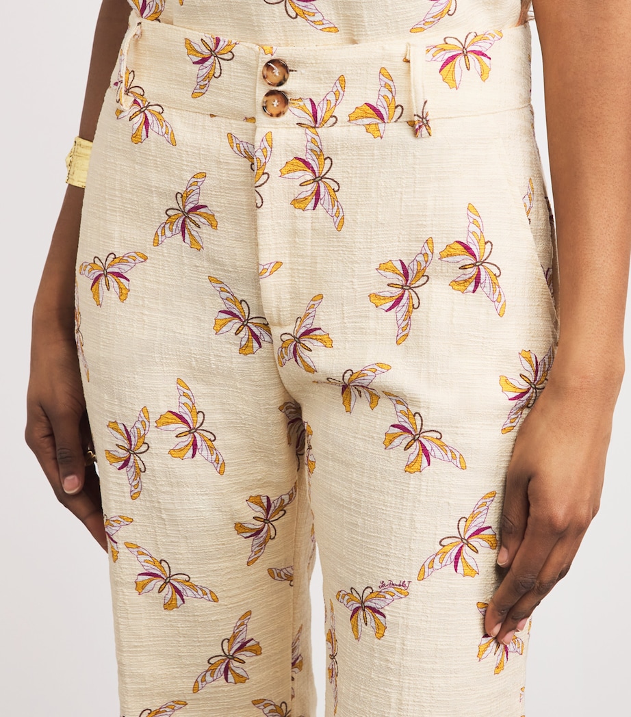 La Doublej Womens Farfalla Hendrix Flared Trousers Farfalla Image 3