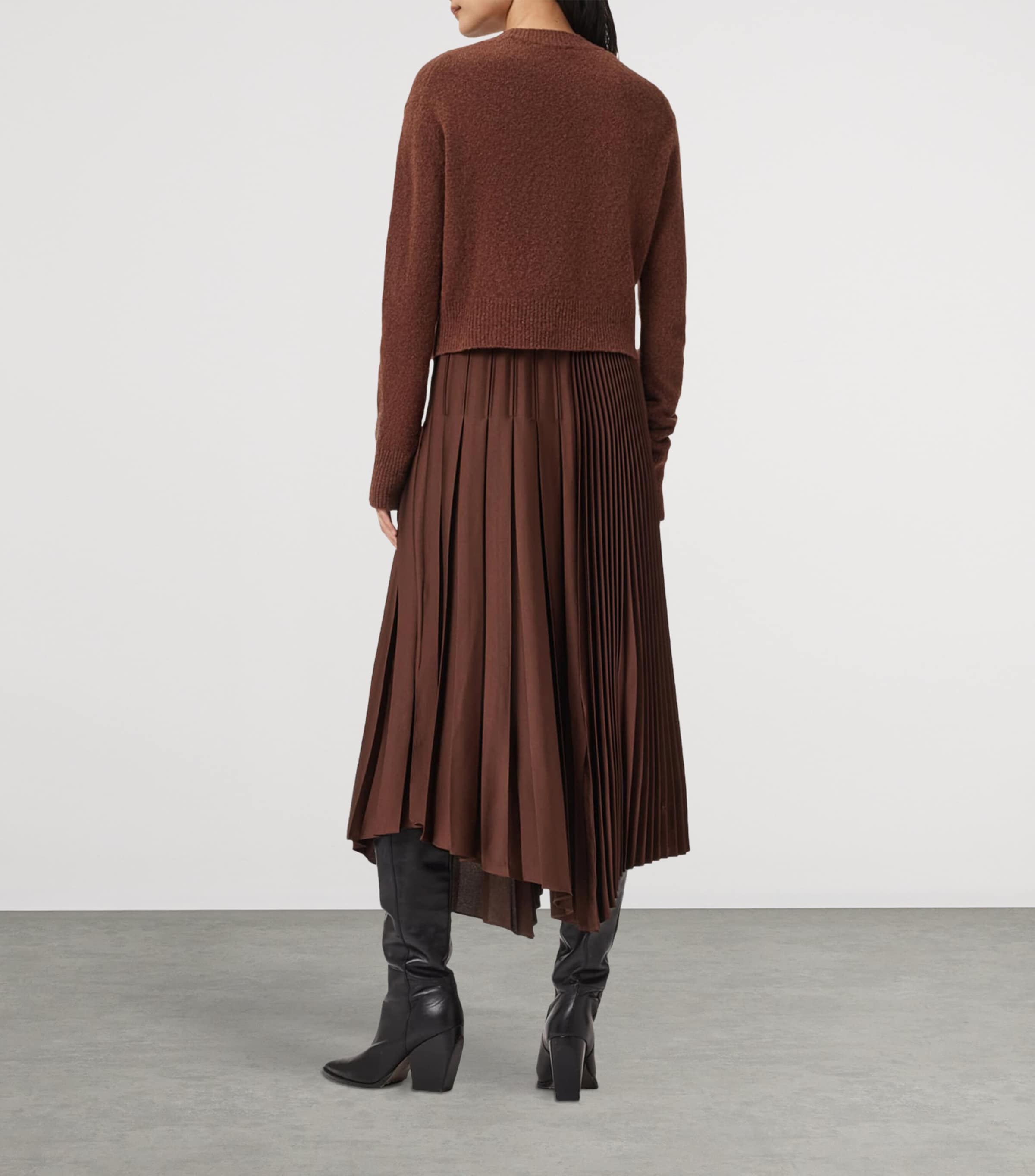 2-in-1 Jax Midi Dress CHESTNUT BROWN Image 3