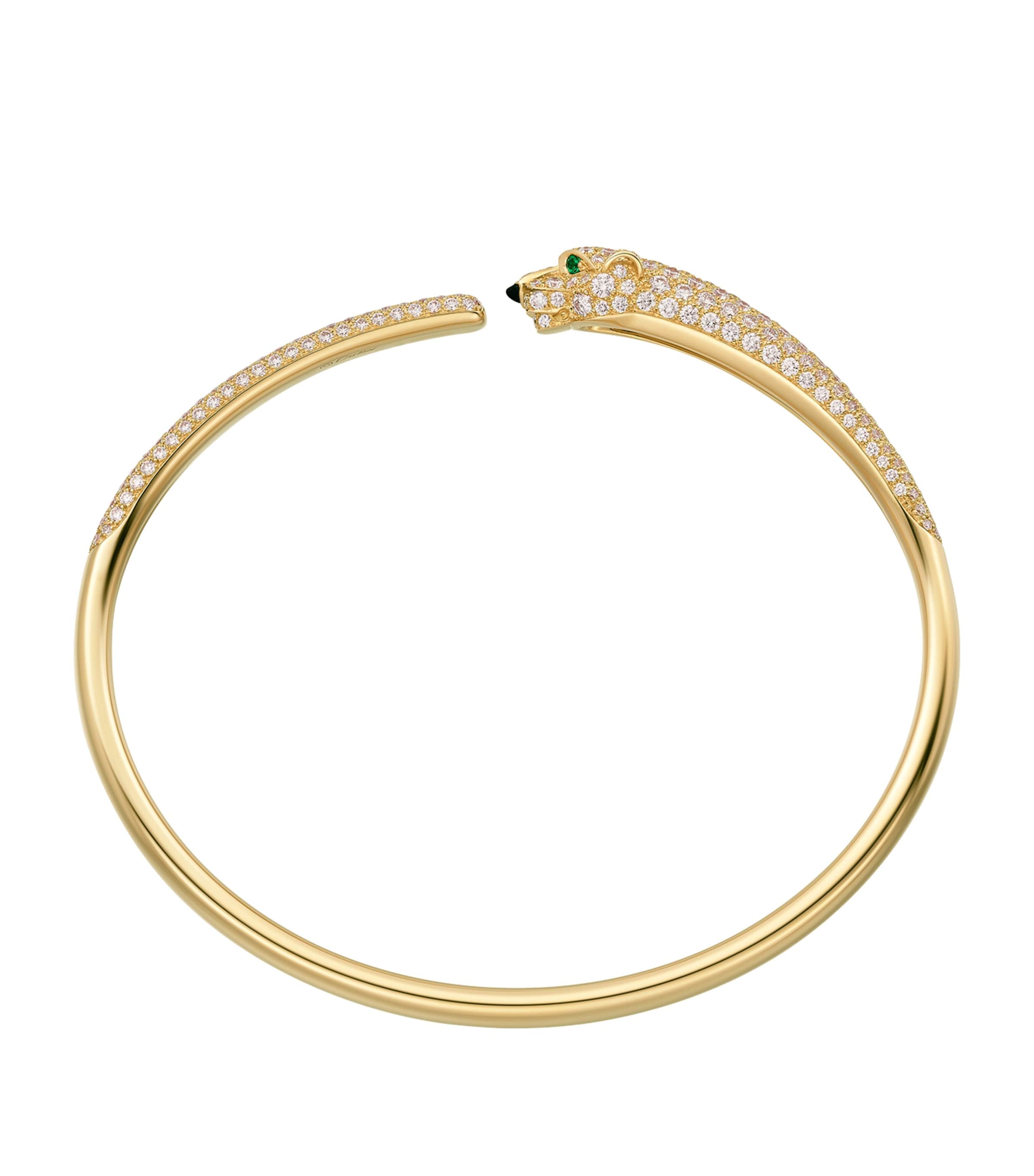 Cartier Yellow Gold, Diamond and Emerald Panthère de Cartier Bracelet Yellow Gold Image 4