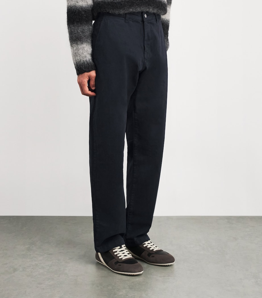 Stretch-Organic Cotton Aden Chinos NAVY BLUE Image 3