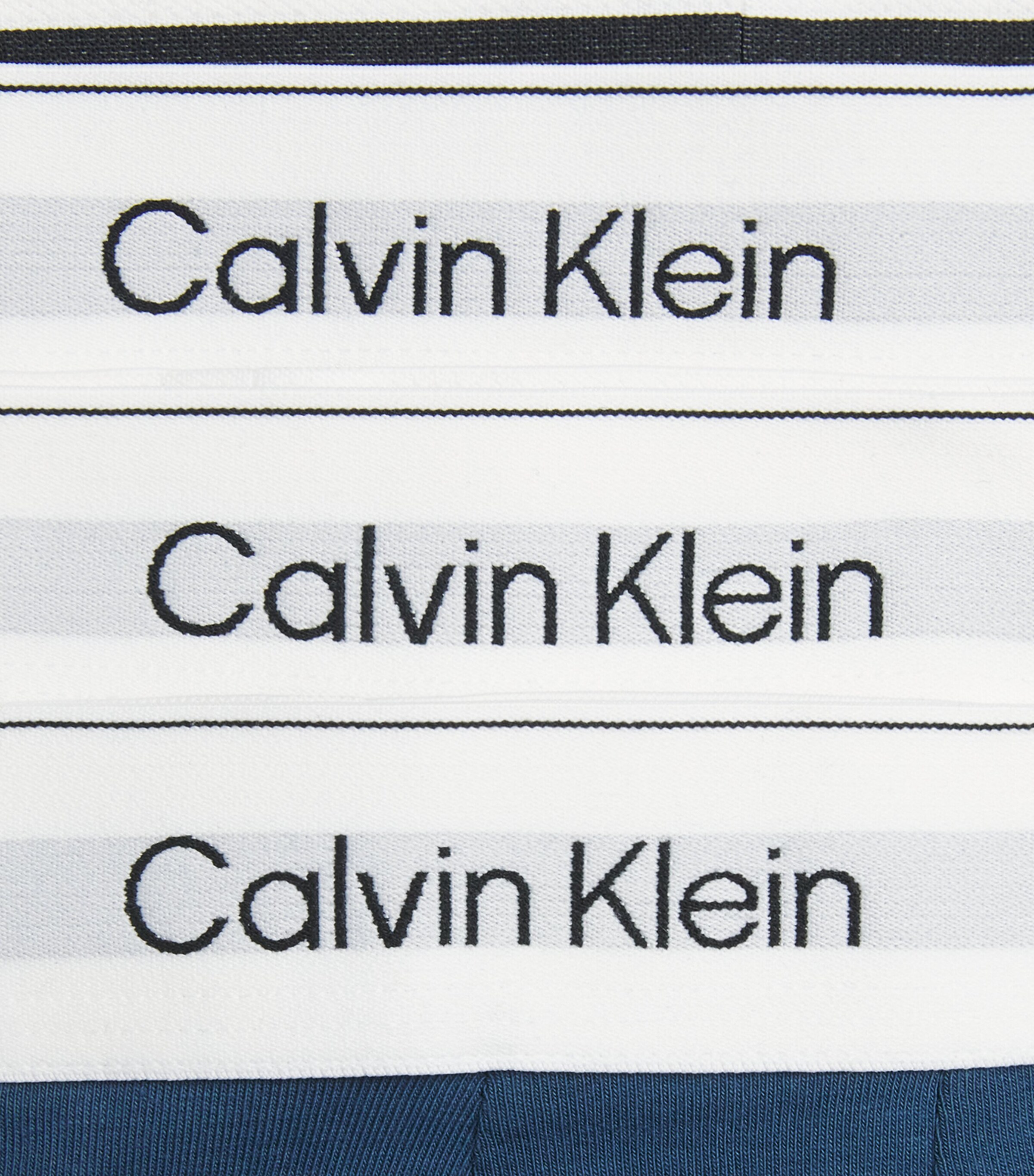 Calvin Klein Mens Stretch-Cotton Icon Boxer Briefs (Pack of 3) Adriatic Royal Image 5