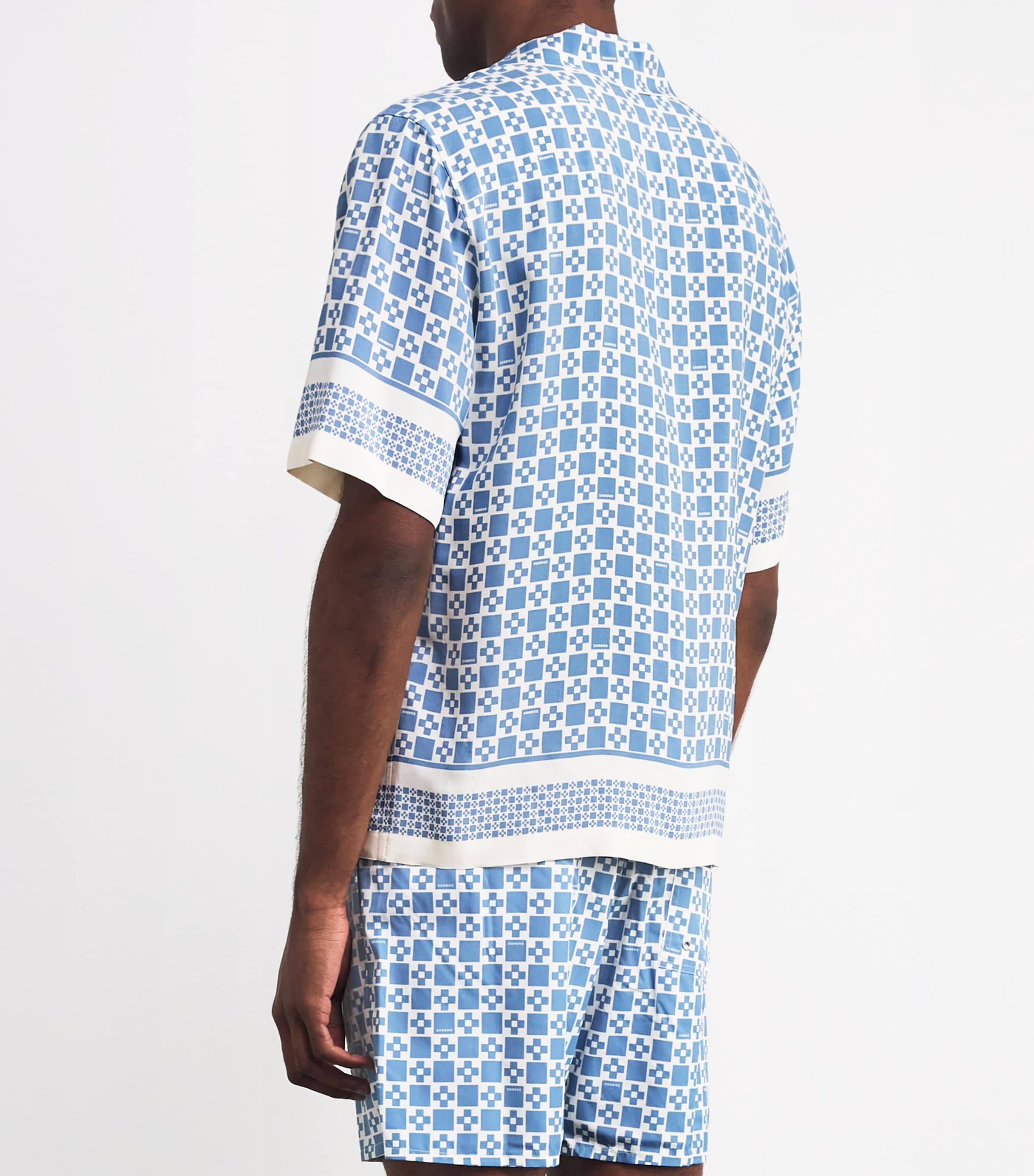 Printed Short-Sleeve Shirt BLUE SKY Image 4