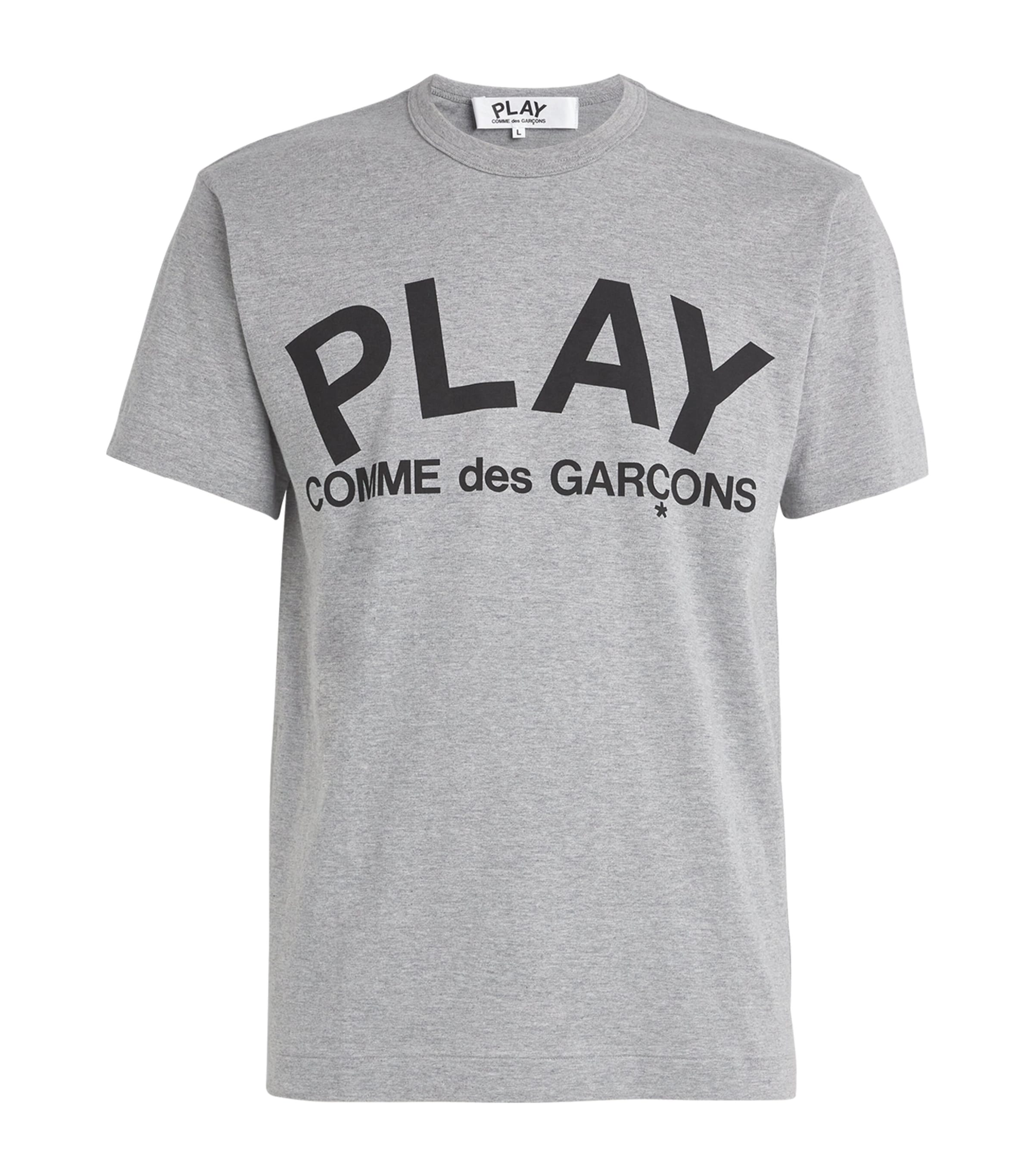 Comme Des Garçons Play Comme Des Garcons Play T Shirt With Play Print In Grey