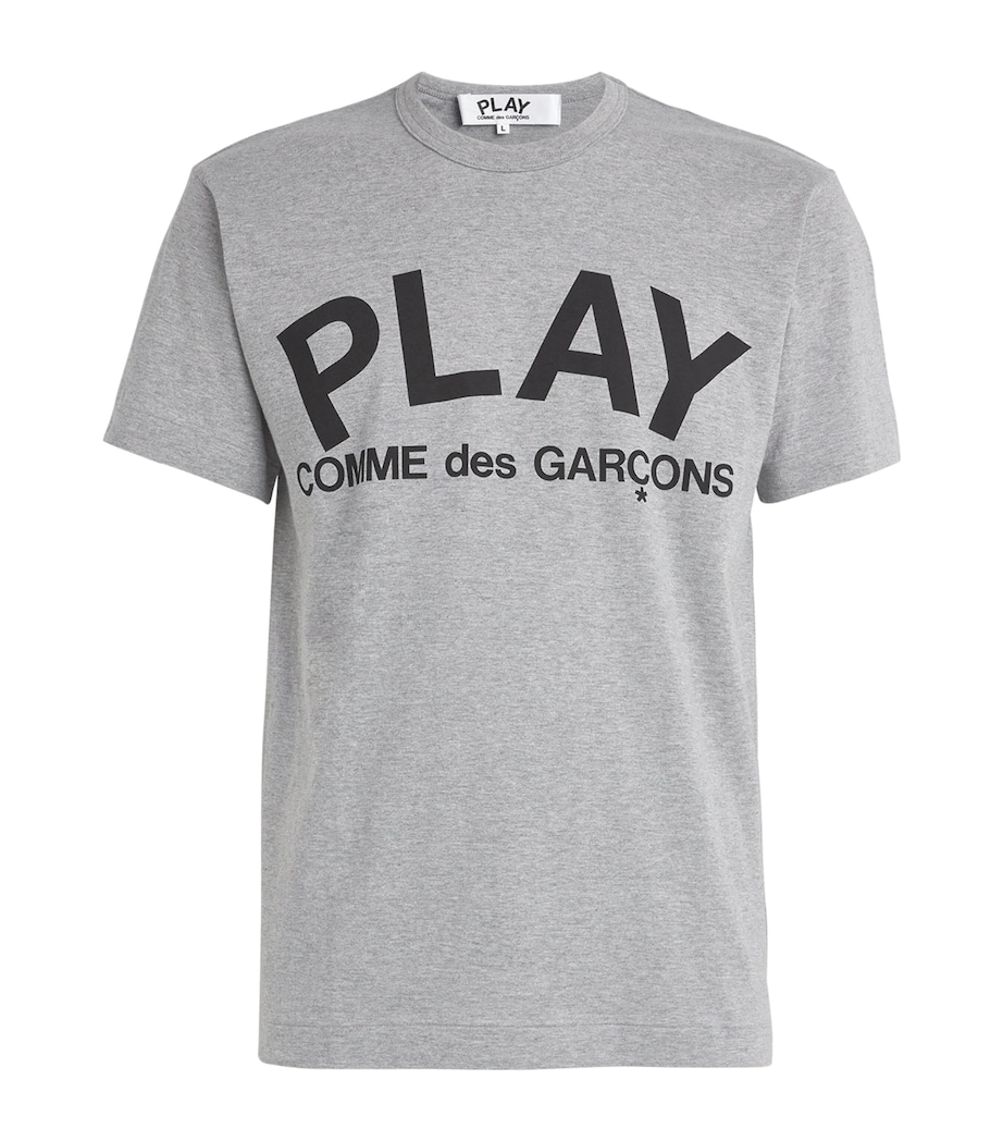 Comme Des Garçons Play Mens PLAY Logo T-Shirt Grey Image 1