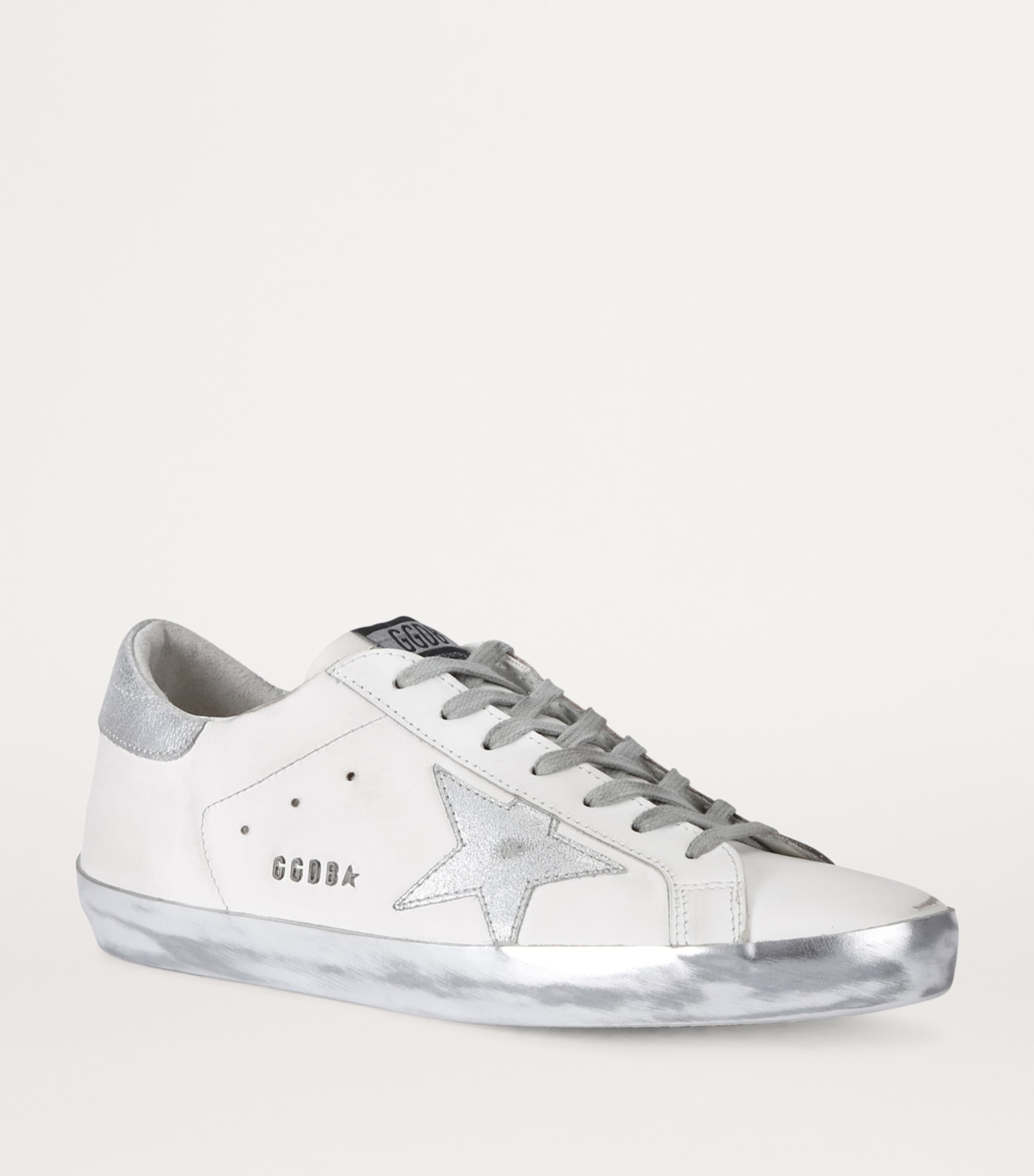 Leather Super-Star Sneakers SILVER COM Image 3