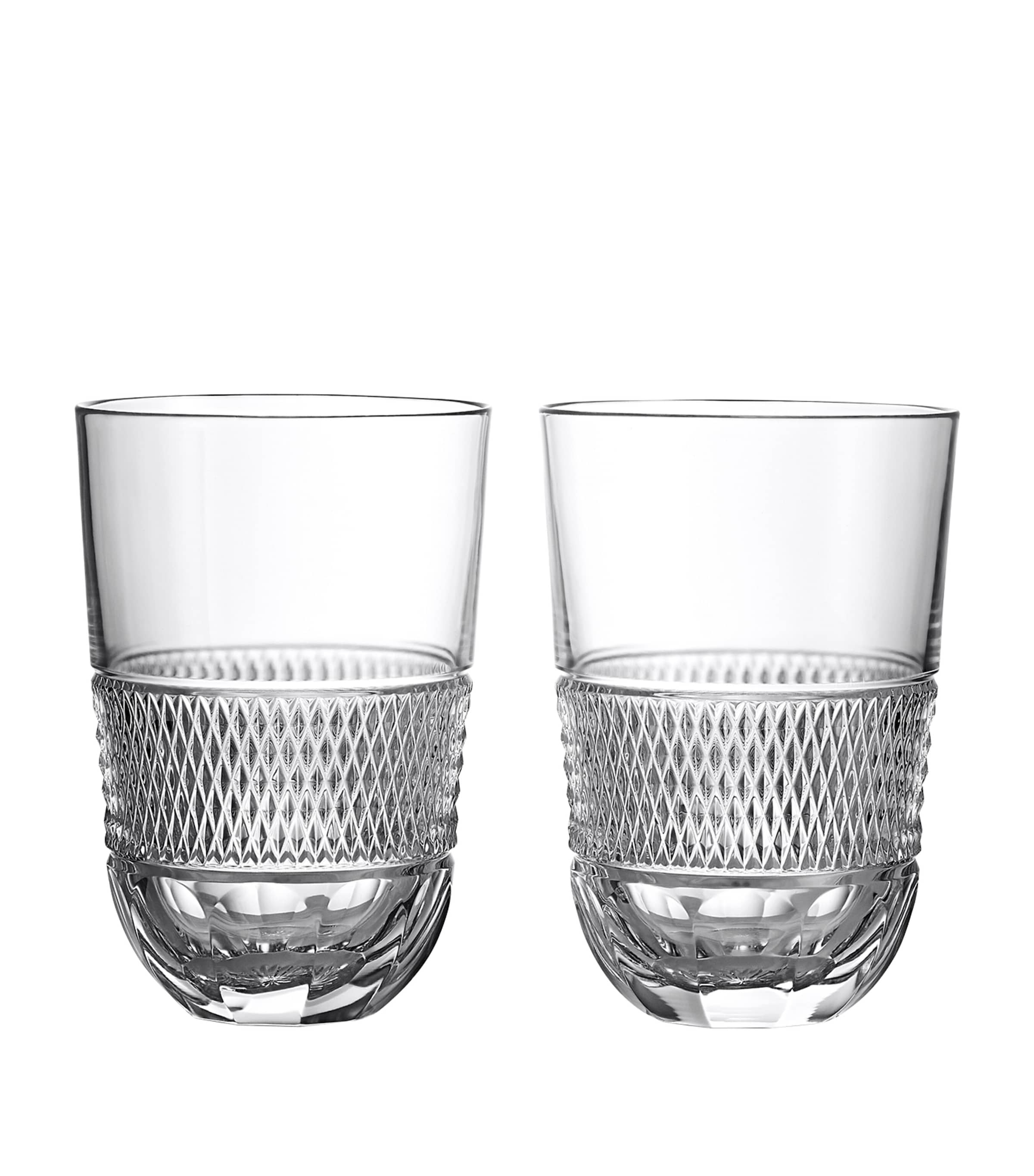 Waterford Set of 2 Crystal Copper Coast Water Glasses | Dining | Glassware | Tumblers | Designers | Waterford