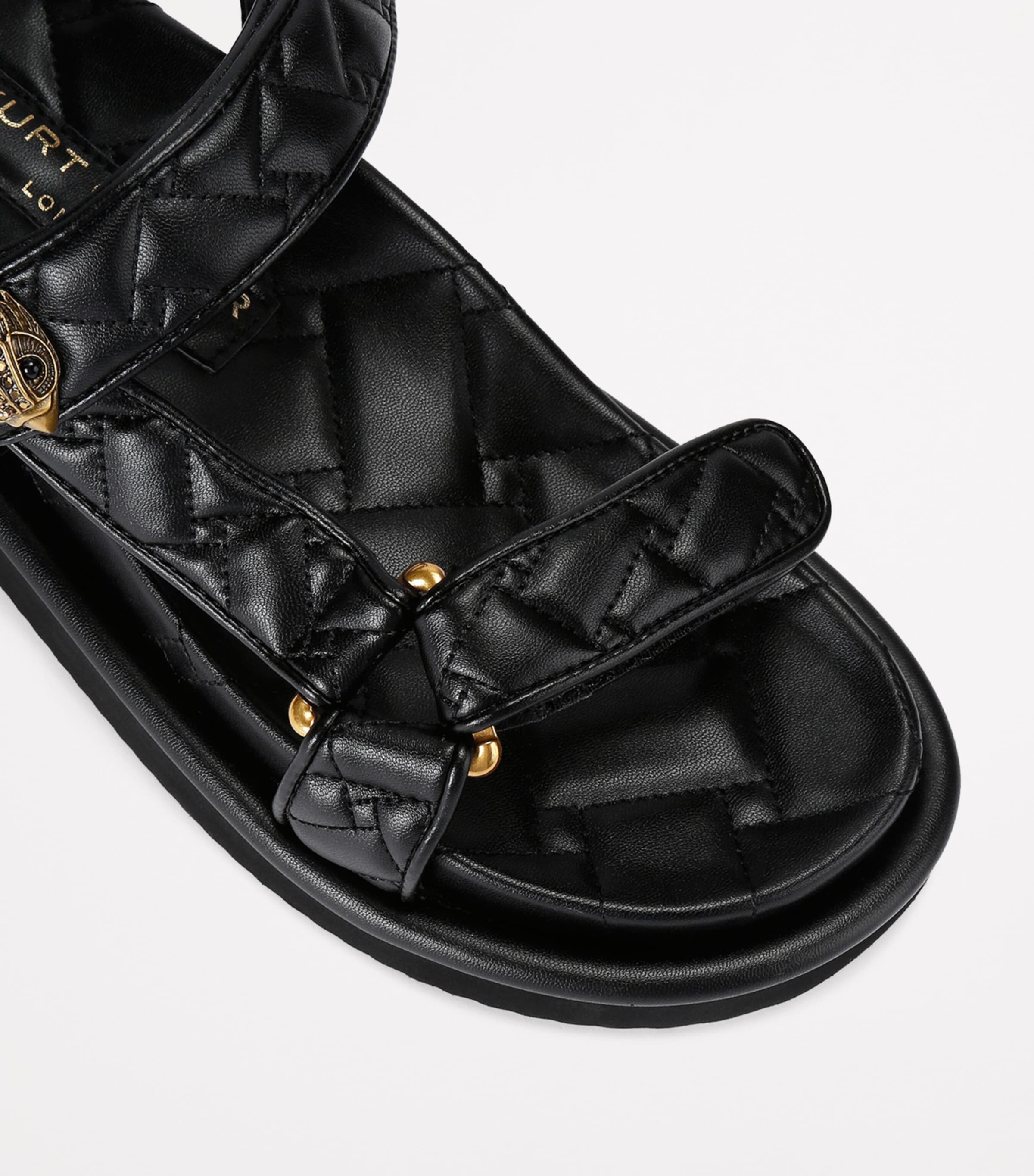Quilted Orson Sandals BLACK Image 3