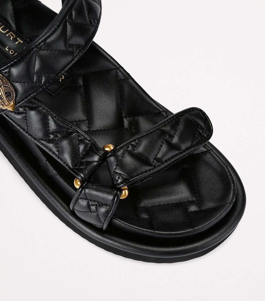 Quilted Orson Sandals BLACK Image 3