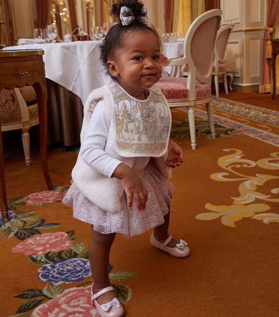 Atelier Choux Organic Cotton Carousel Print Bib Image 4