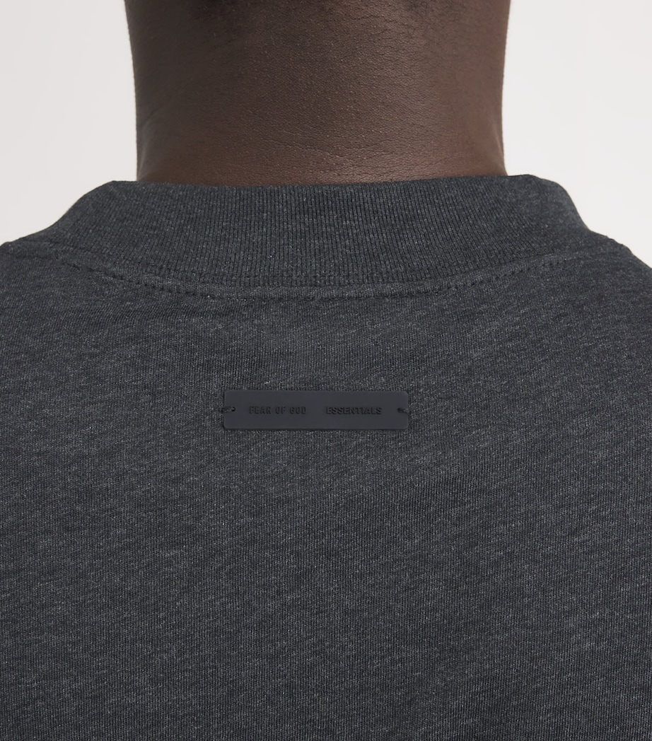 Cotton Logo Script T-Shirt VINTAGE BLACK Image 6