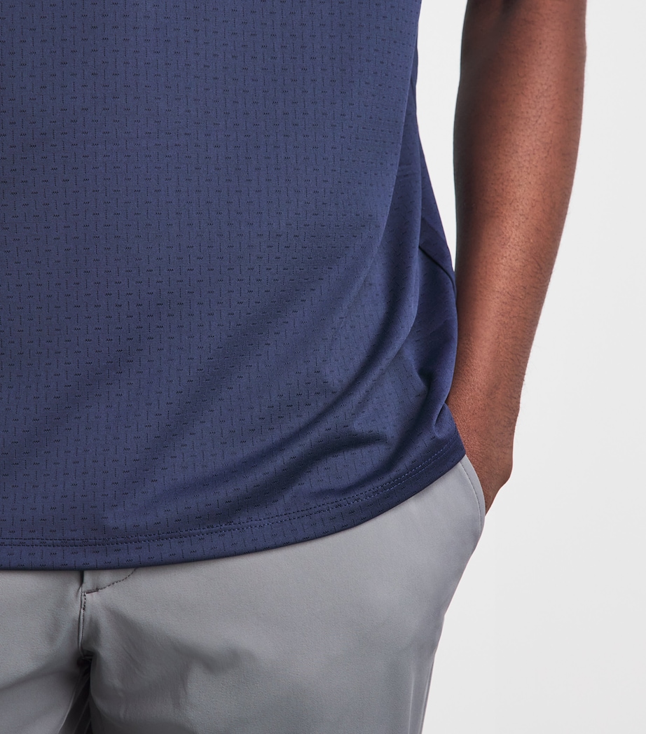 KJUS Mens Savin Structure Polo Shirt Atlanta Blue Image 3