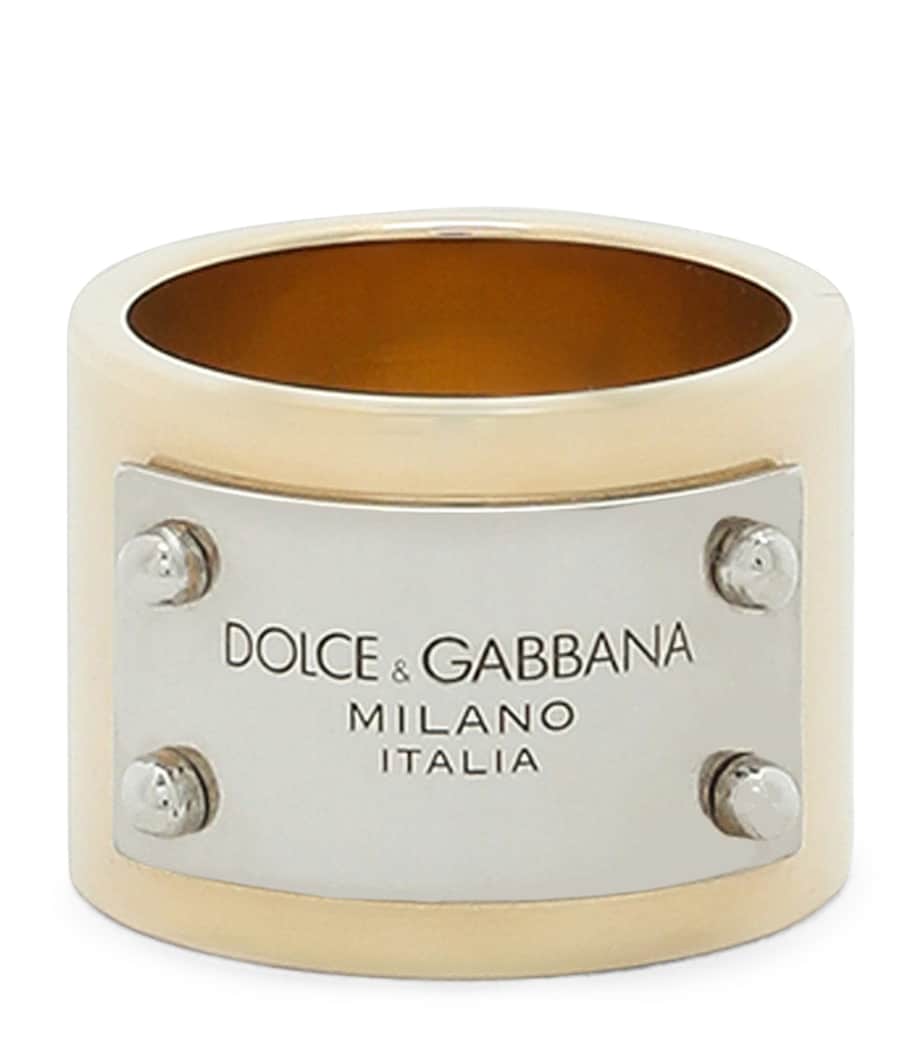 Engraved Logo-Plaque Ring 87562-TWO-COLOR Image 1