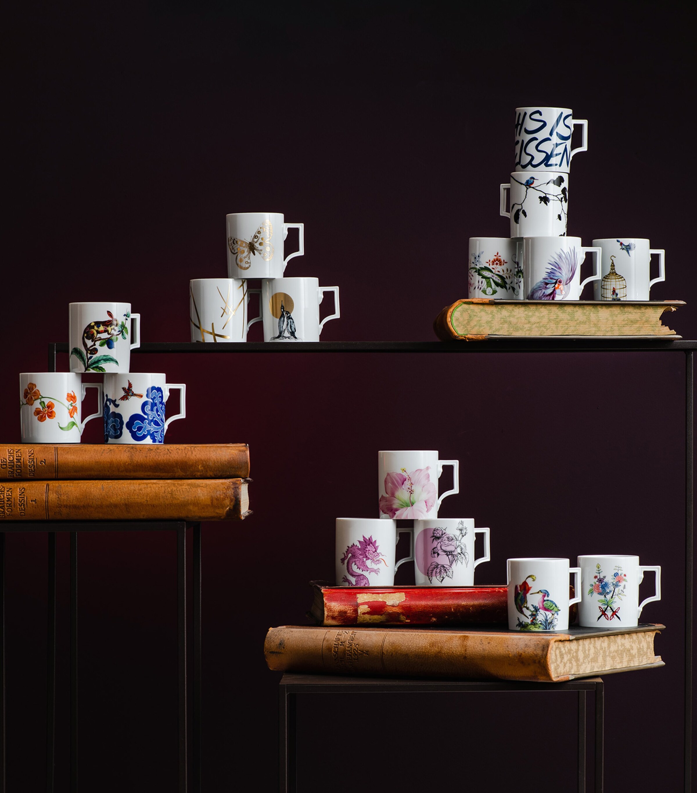 Meissen Porcelain Kingfisher Mug Image 3
