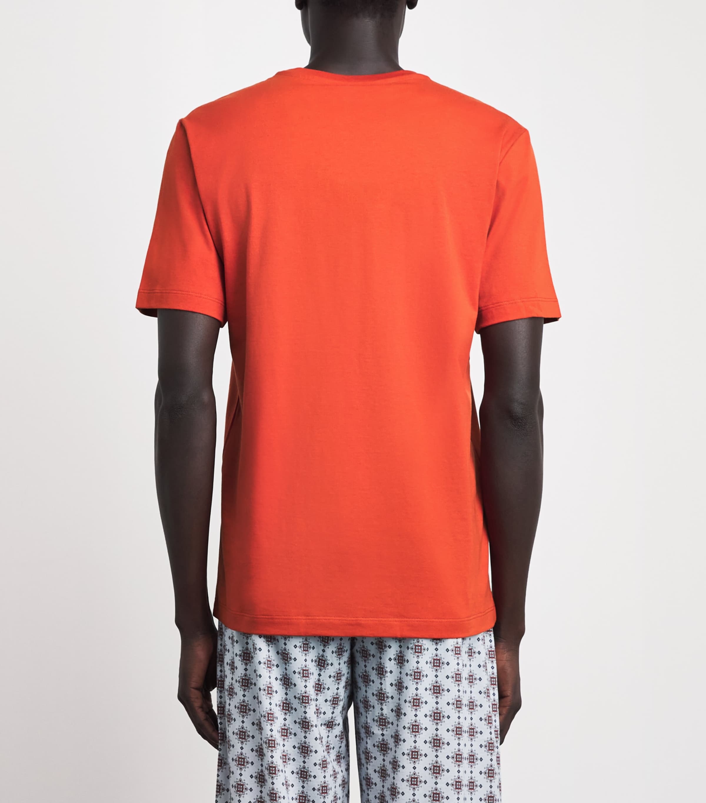 Hanro Mens Cotton Night & Day T-Shirt Rooibios T Image 5