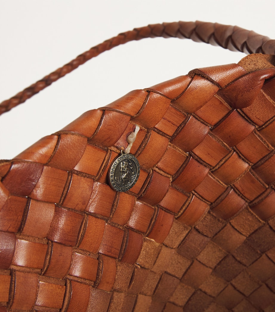 Leather Egola Tote Bag TAN Image 6