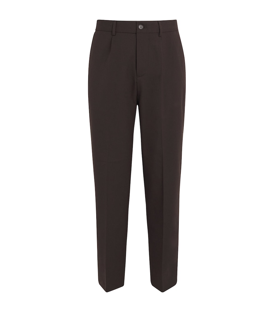 Aubyn Straight Trousers DARK BROWN Image 1
