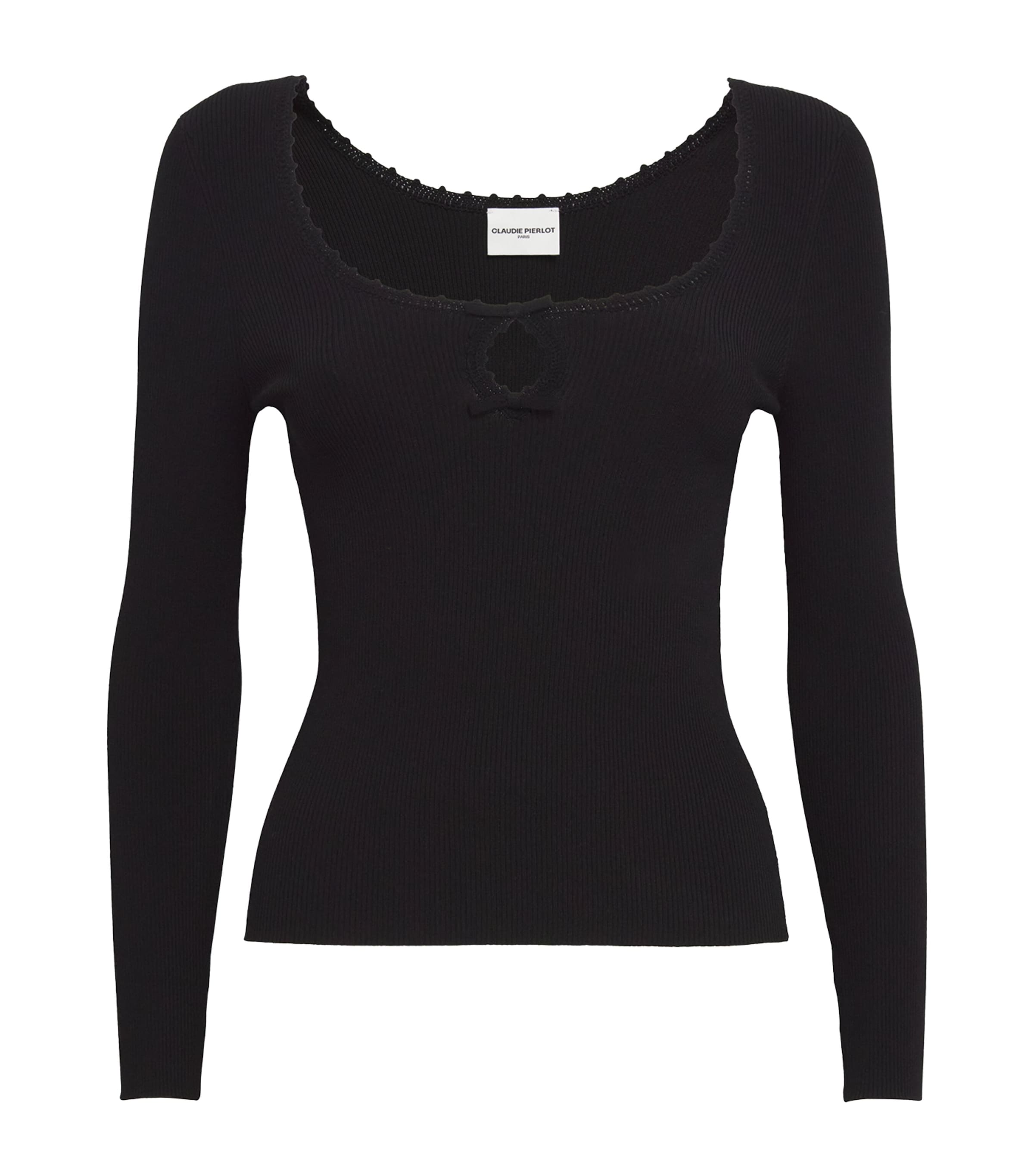 Claudie Pierlot Knitted Scoop-neck Top