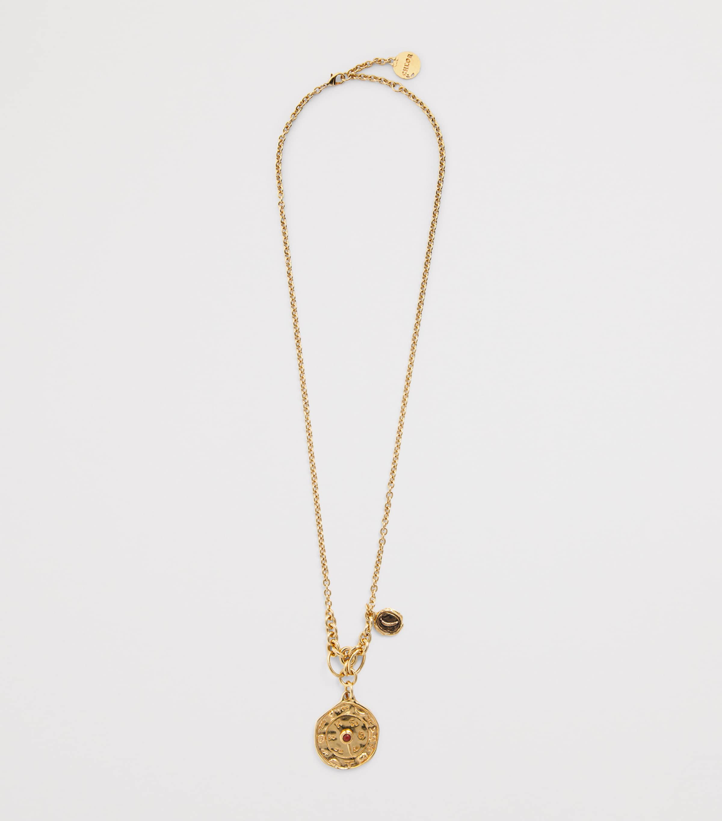 Chloé Chloé Medals Pendant Necklace Gold And Bronze Image 2