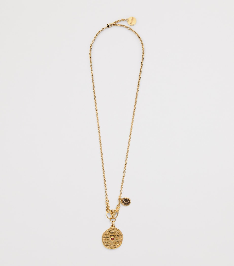 Chloé Chloé Medals Pendant Necklace Gold And Bronze Image 2
