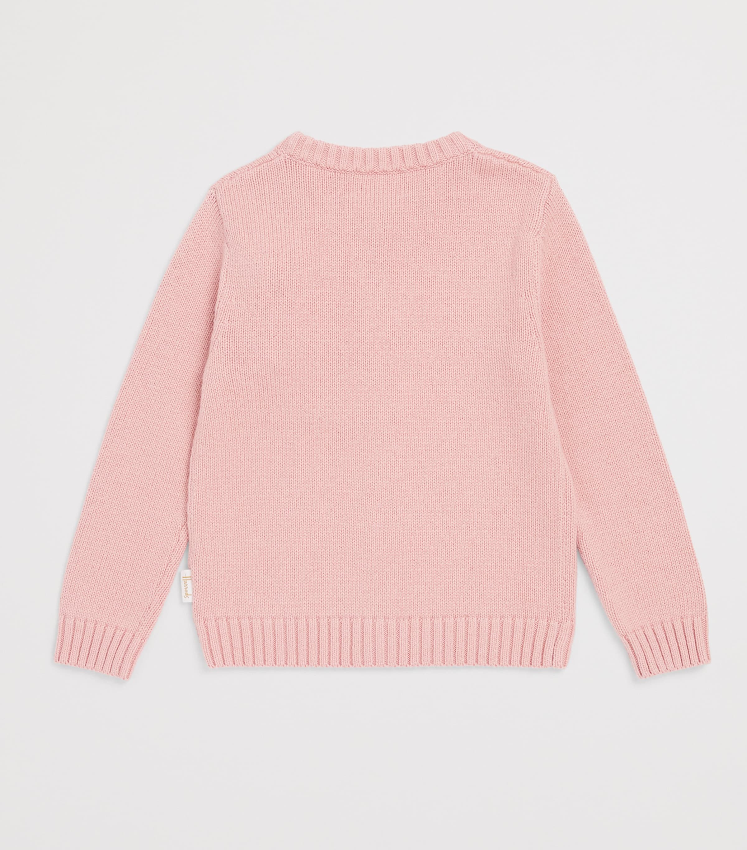 Harrods Bear Pocket Cardigan (2-8 Years) Pink Image 2