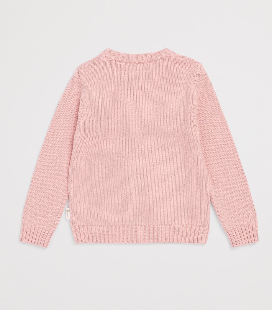 Harrods Bear Pocket Cardigan (2-8 Years) Pink Image 2