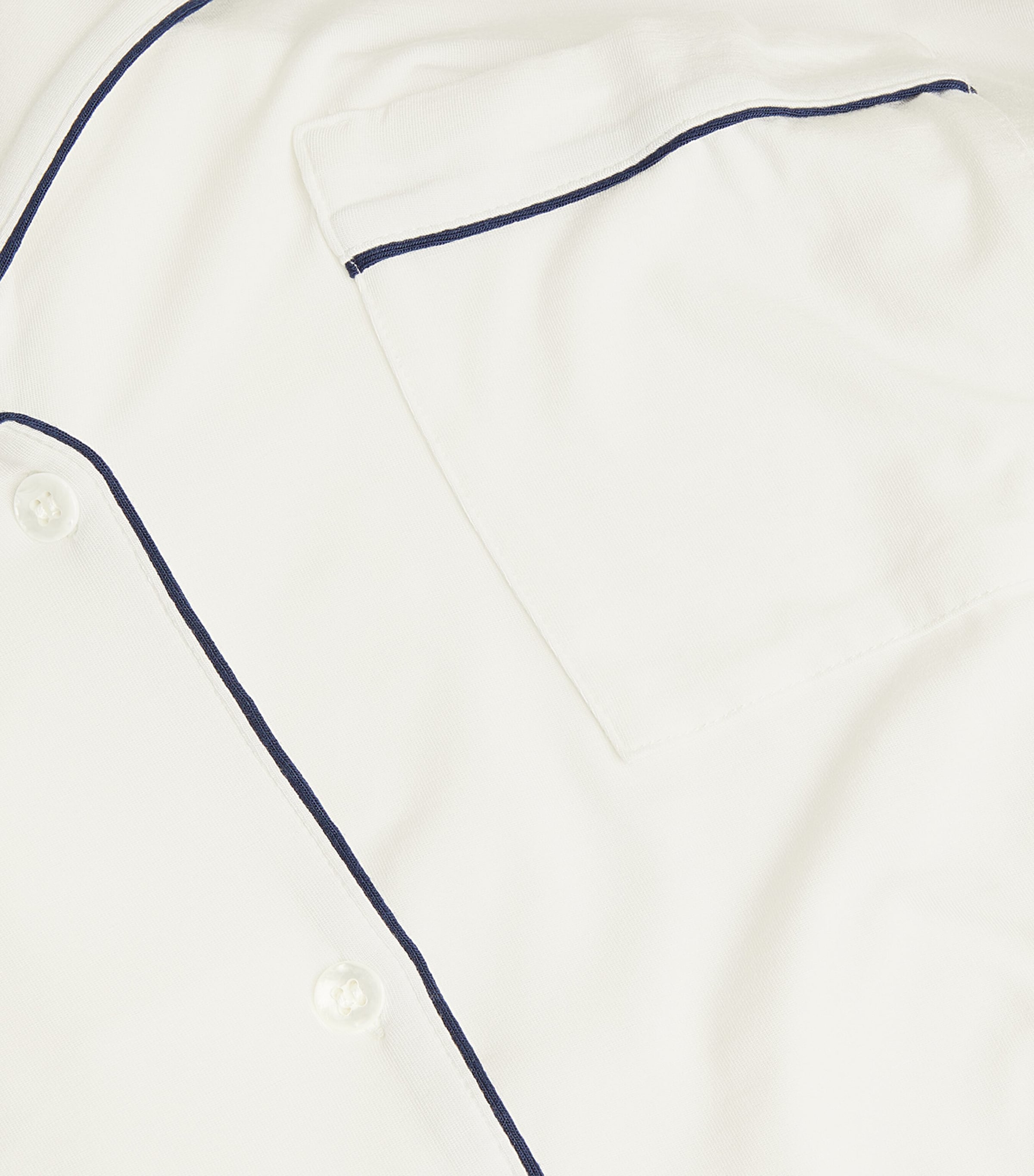 Gisele Pyjama Set PURE IVORY/NAVY Image 5