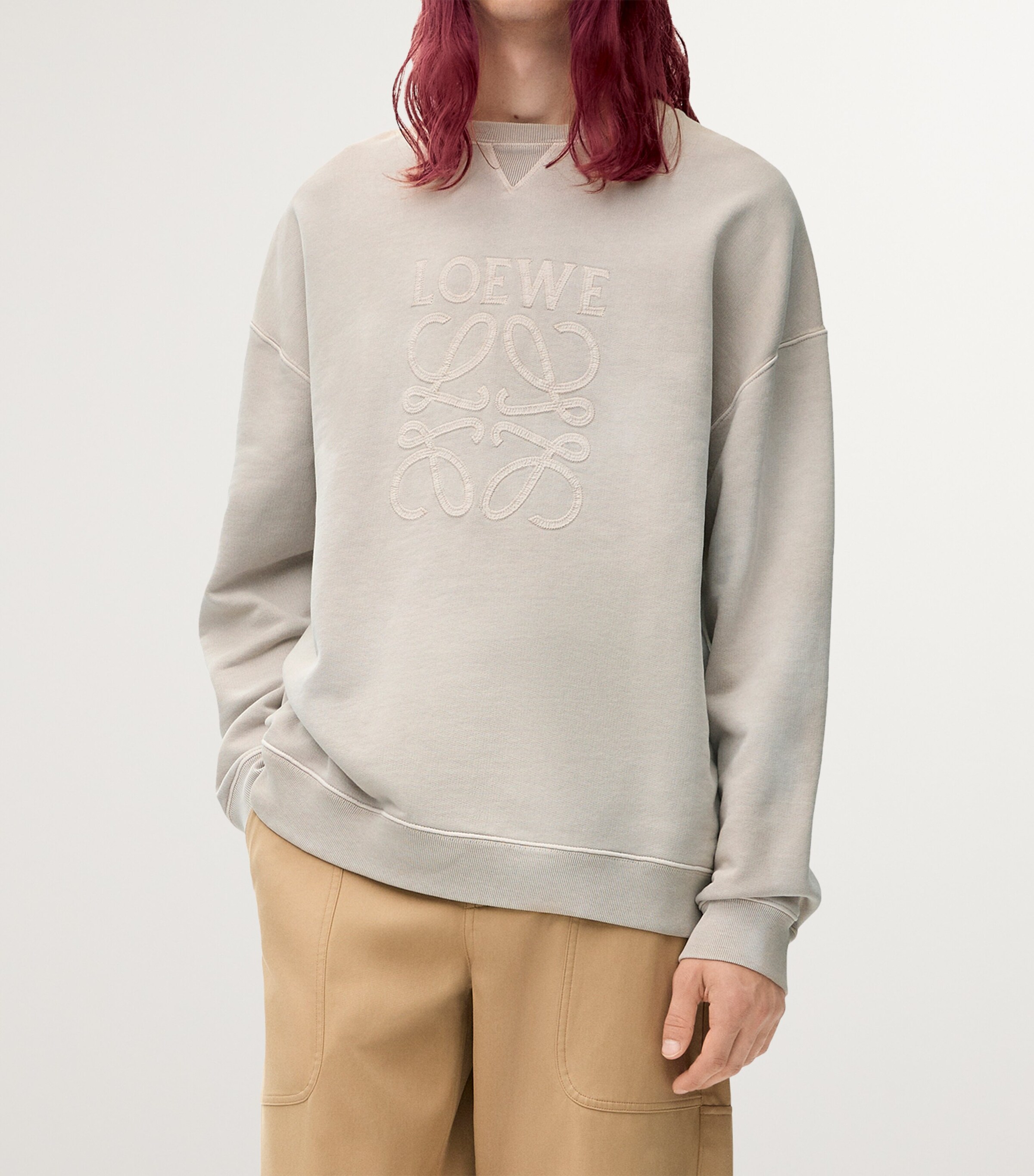 LOEWE Embroidered Logo Sweatshirt | Harrods US