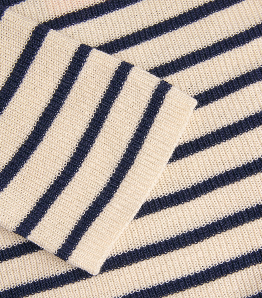 Cotton-Blend Boat-Neck Sweater ICE Image 5