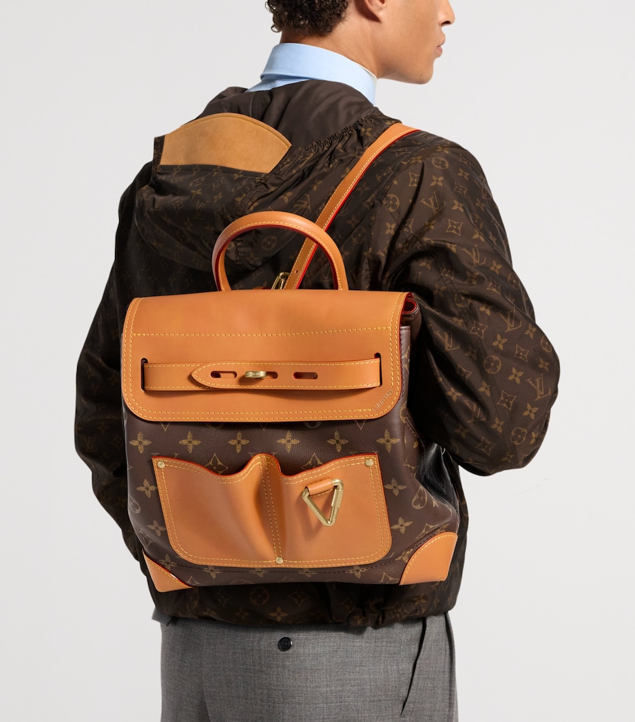 LOUIS VUITTON Leather Steamer 30 Backpack Image 3