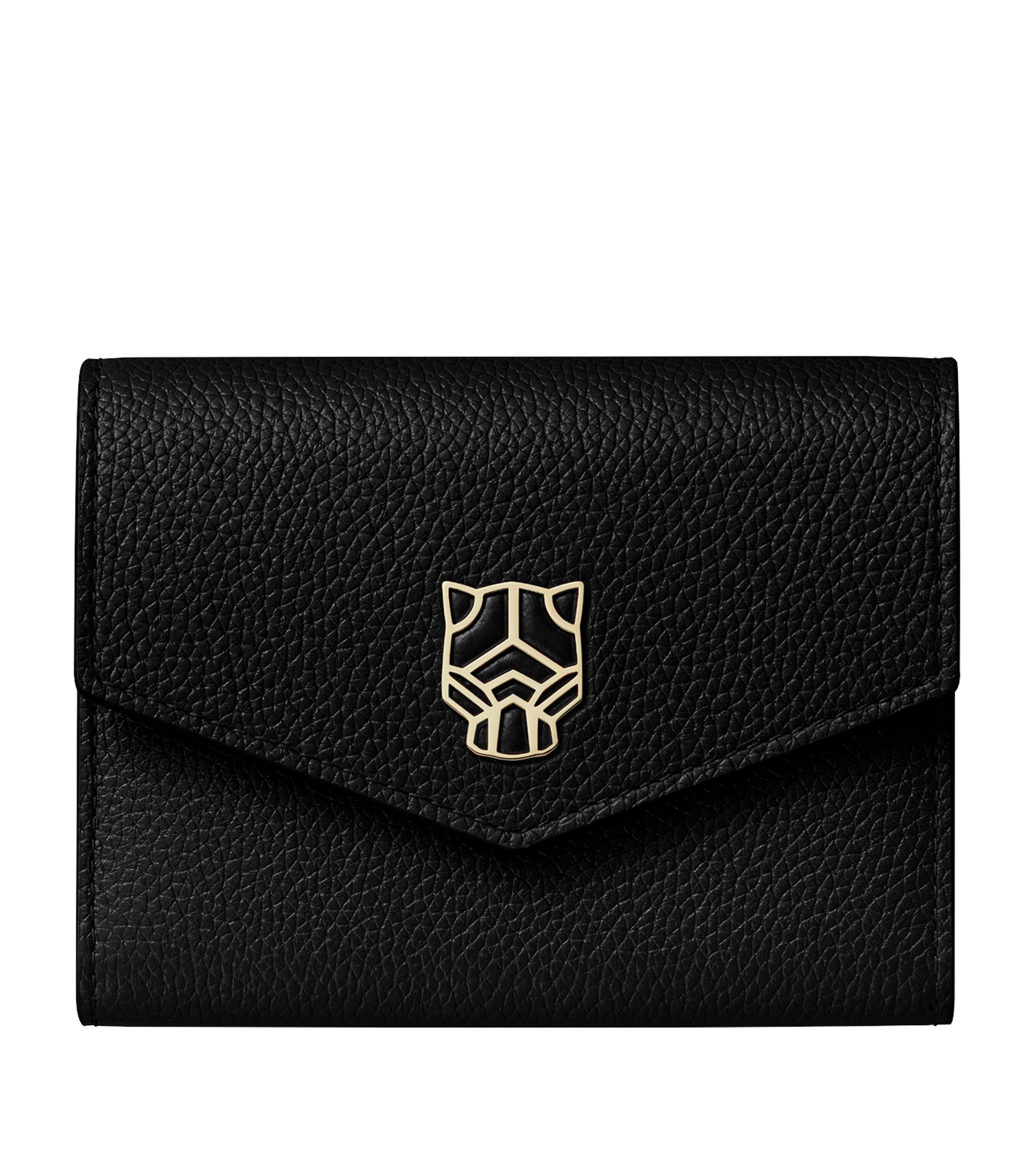 Mini Leather Panthère de Cartier Wallet BLACK Image 1